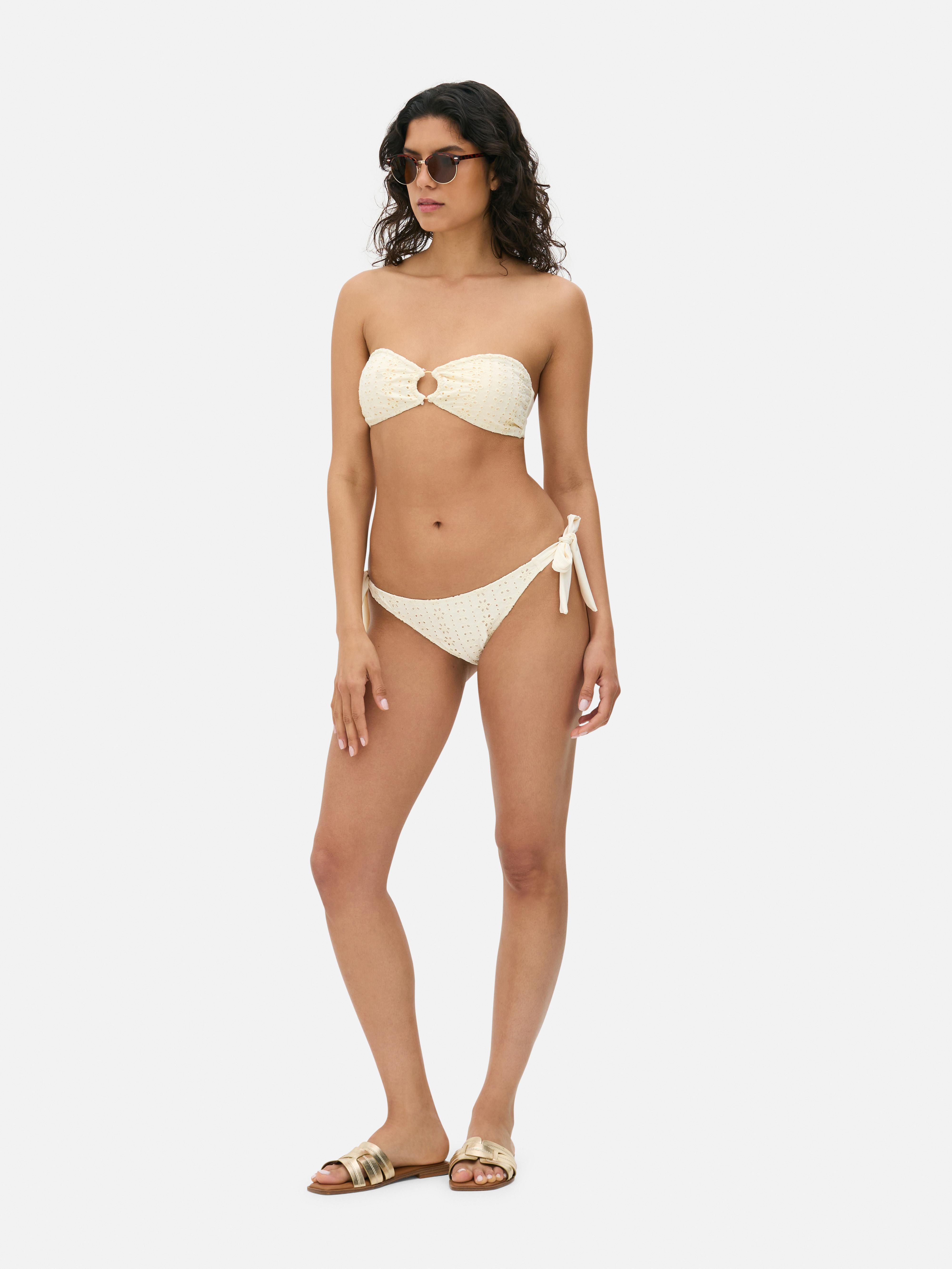 Broderie Bandeau Bikini Top
