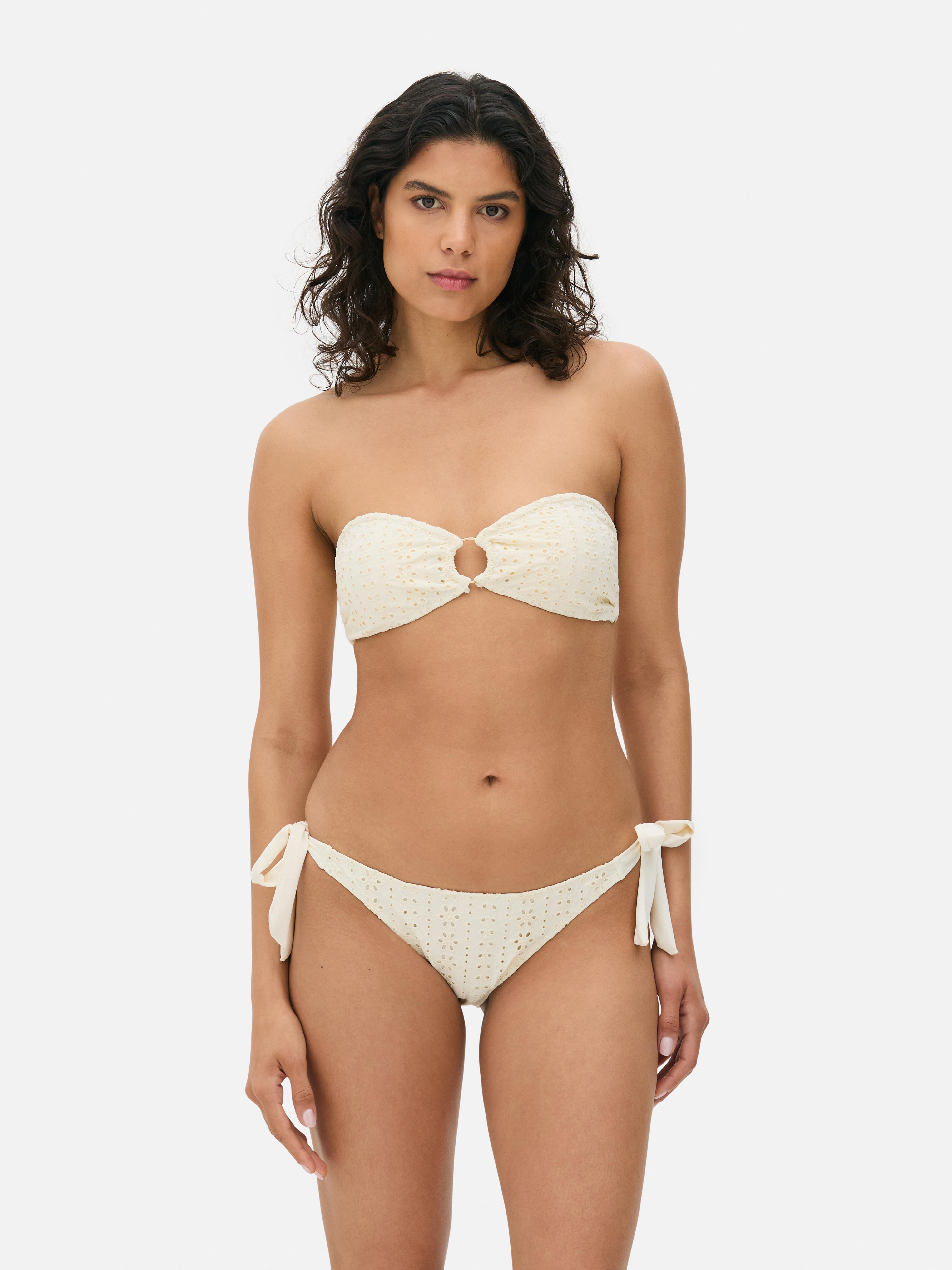 Broderie Bandeau Bikini Top