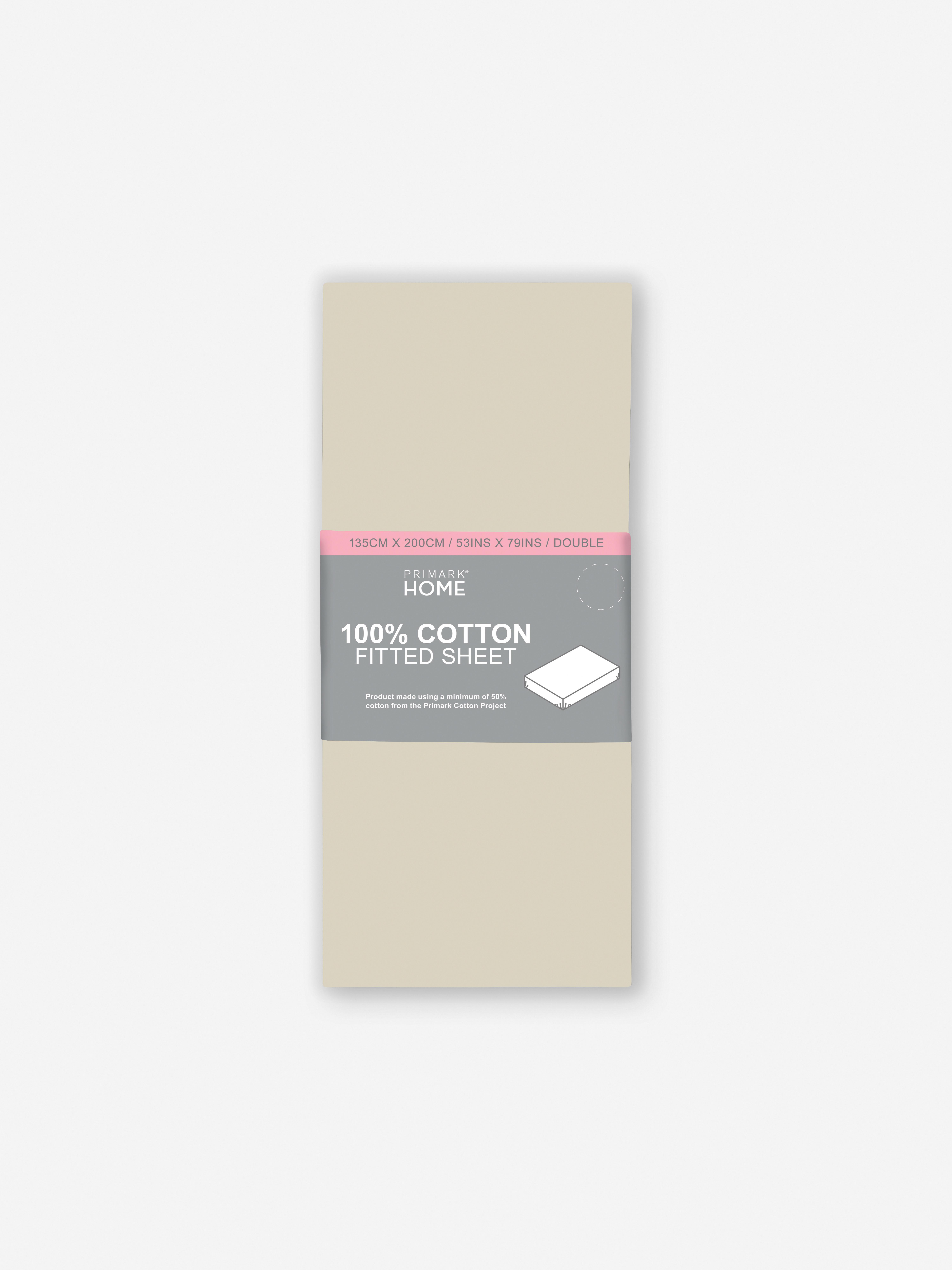 Sateen Double Fitted Sheet