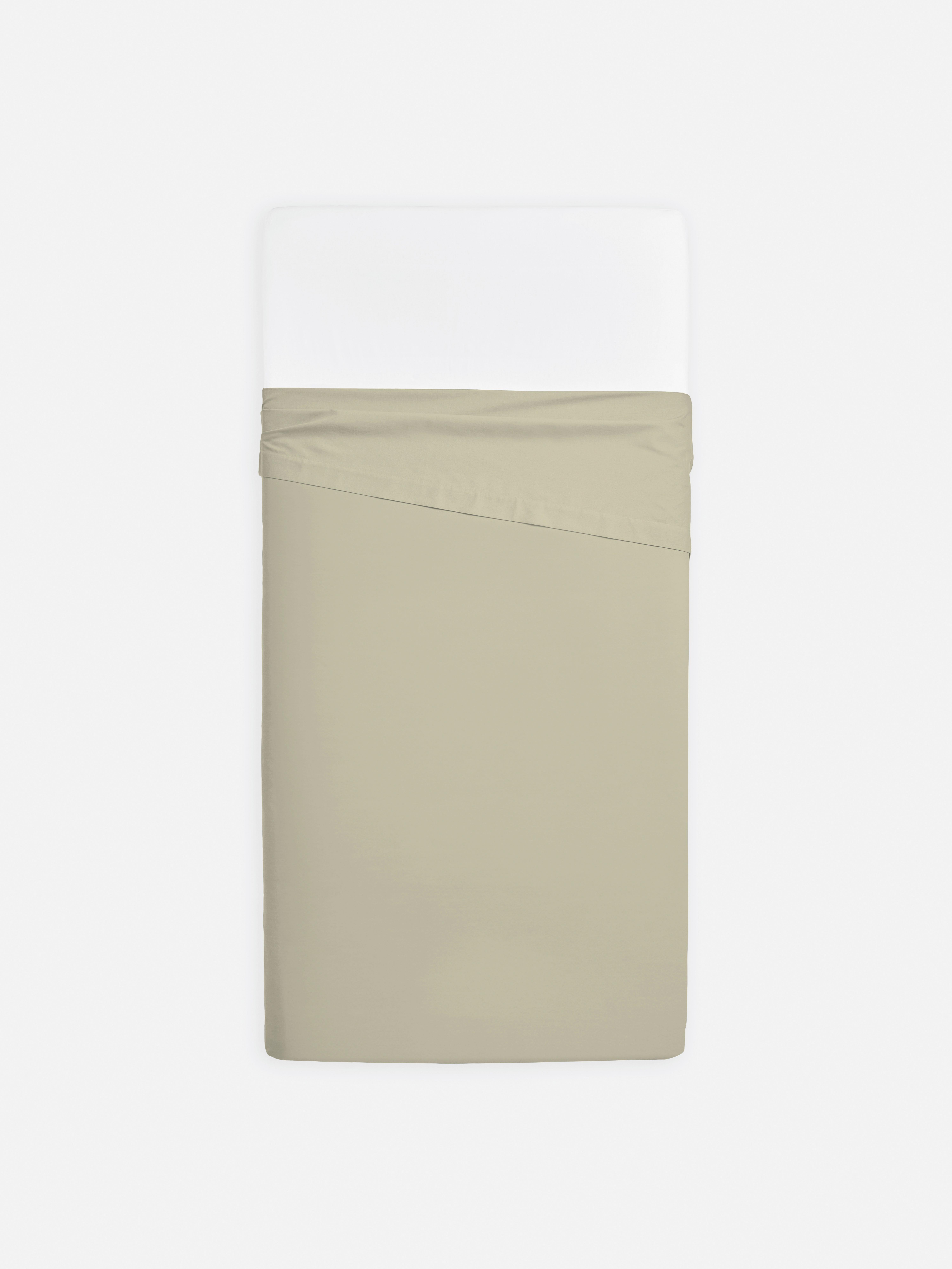 Single Sateen Flat Sheet Natural