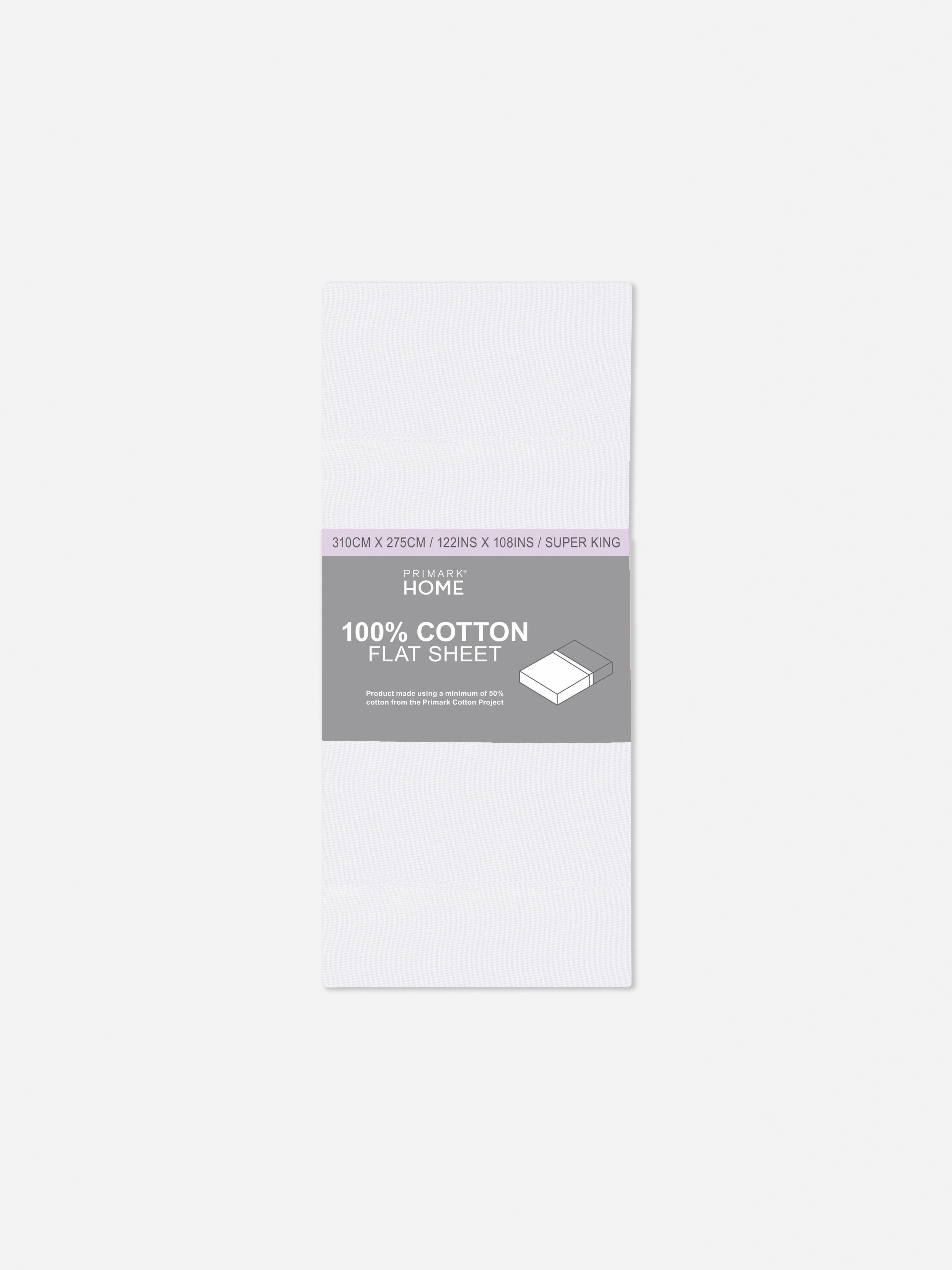 Super King Sateen Flat Sheet