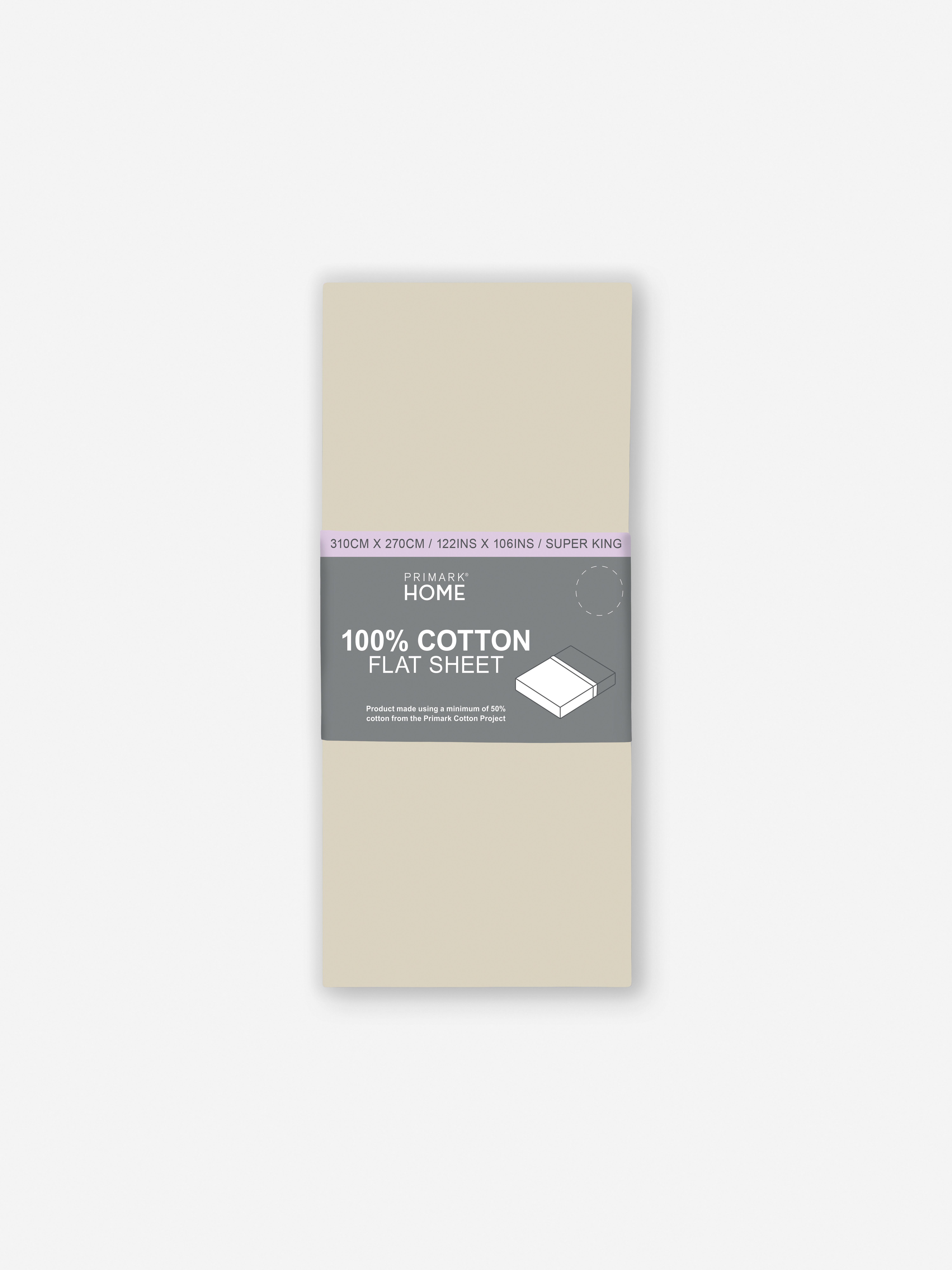Super King Sateen Flat Sheet