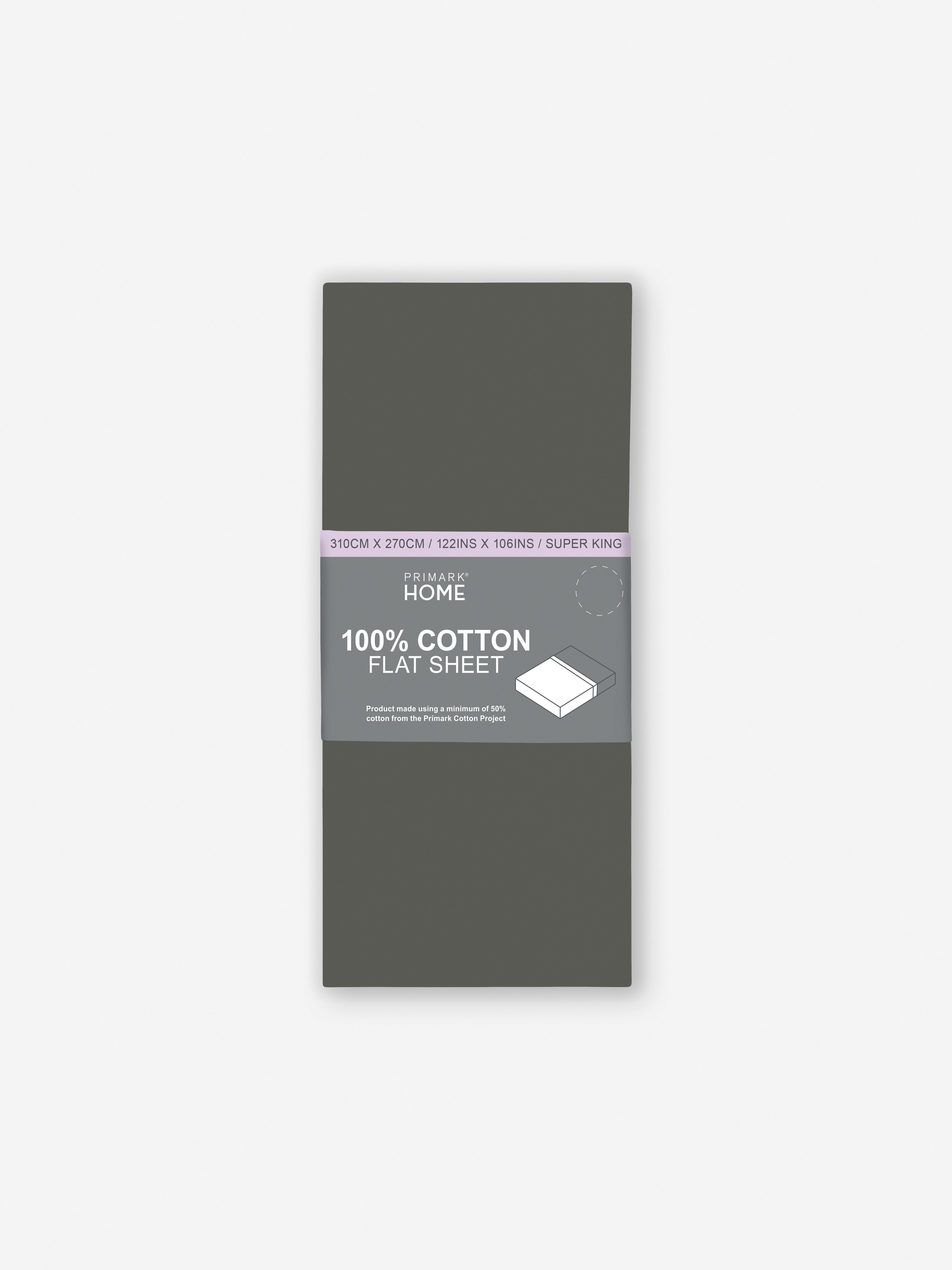 Super King Sateen Flat Sheet