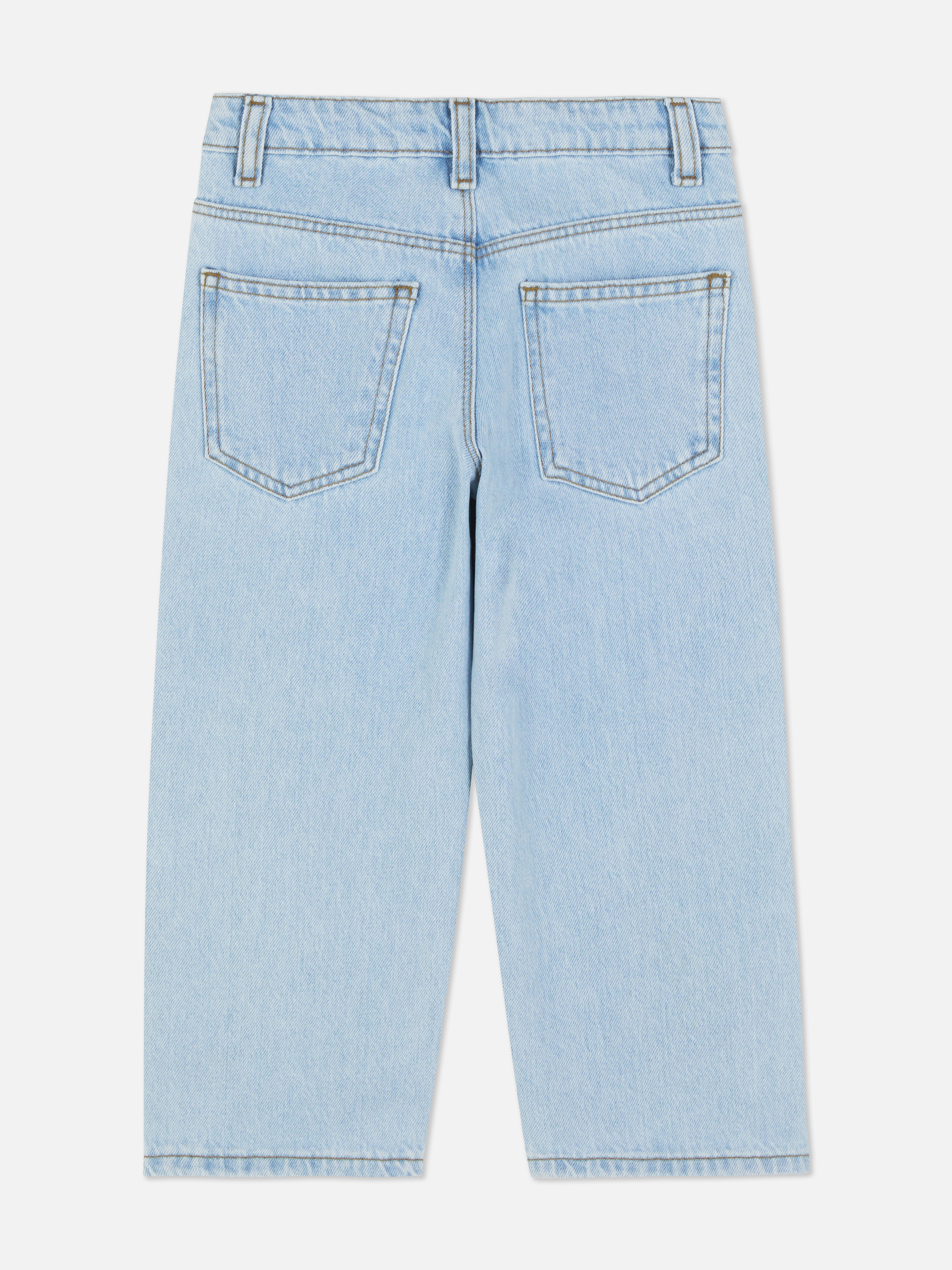 Embroidered Straight Leg Jeans