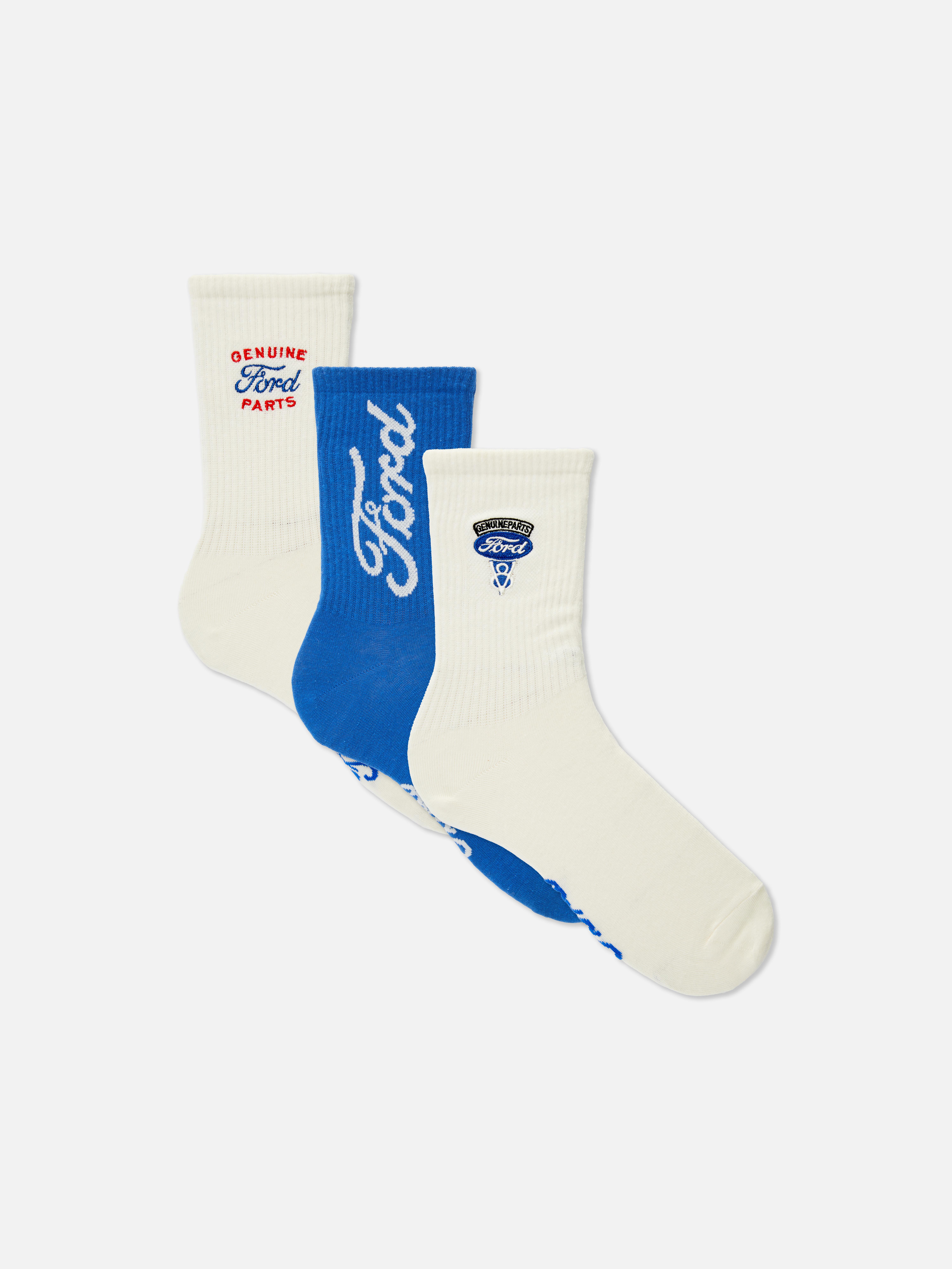 Pack de 3 pares de calcetines altos de Ford