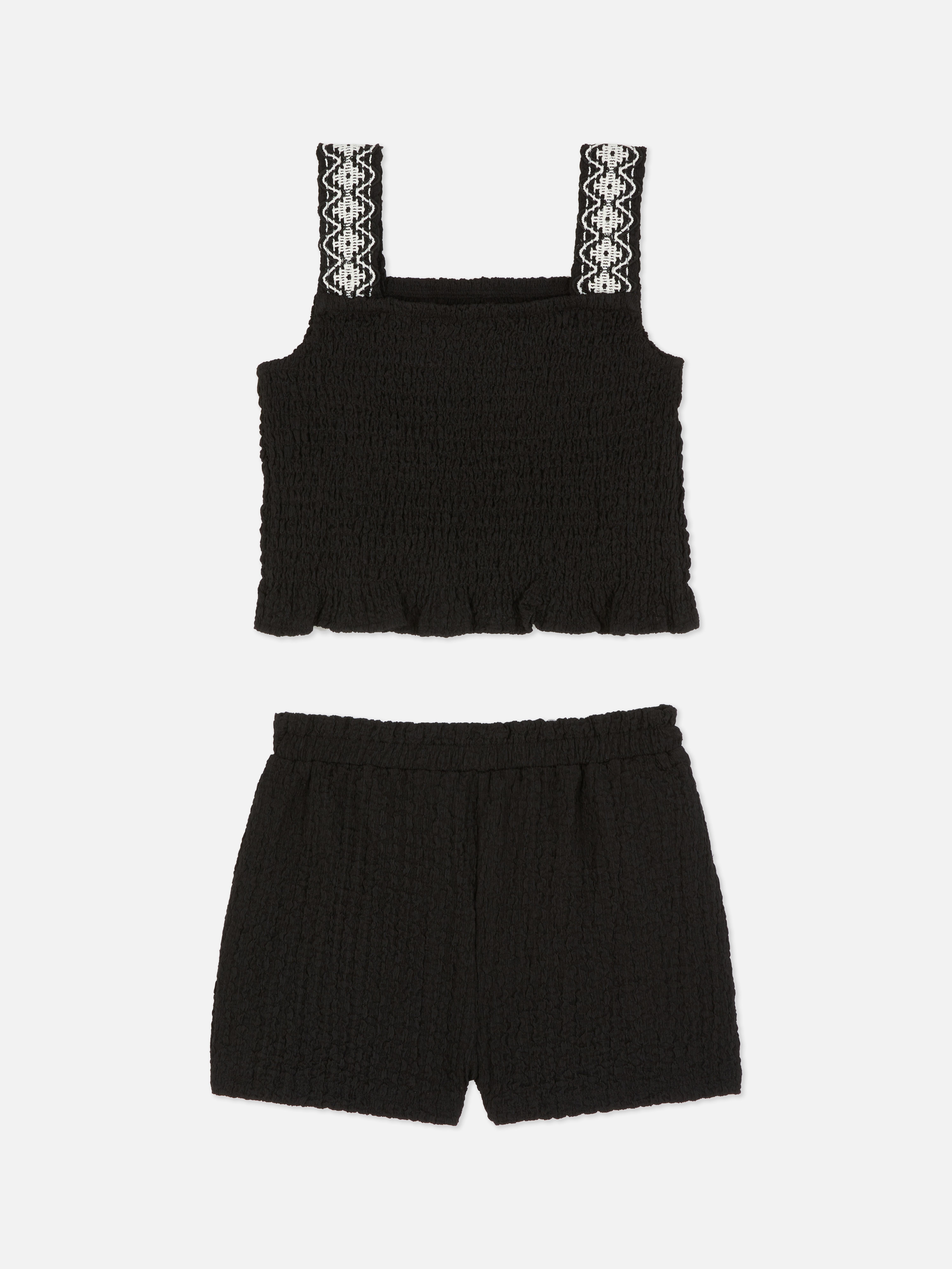 1.5-8yrs | Shirred Top and Shorts Set
