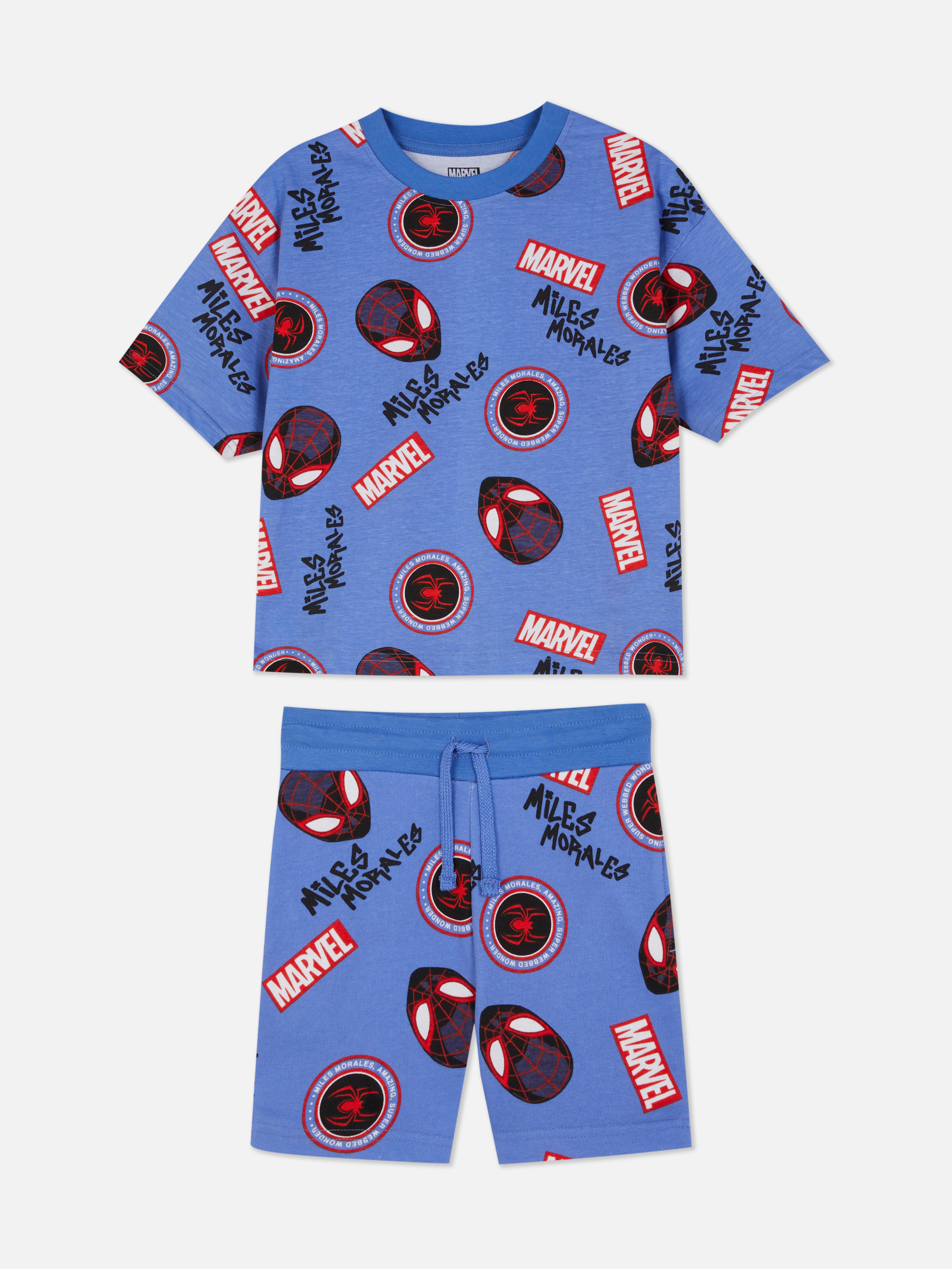 Set cu tricou și pantaloni scurți MARVEL Omul-Păianjen Miles Morales