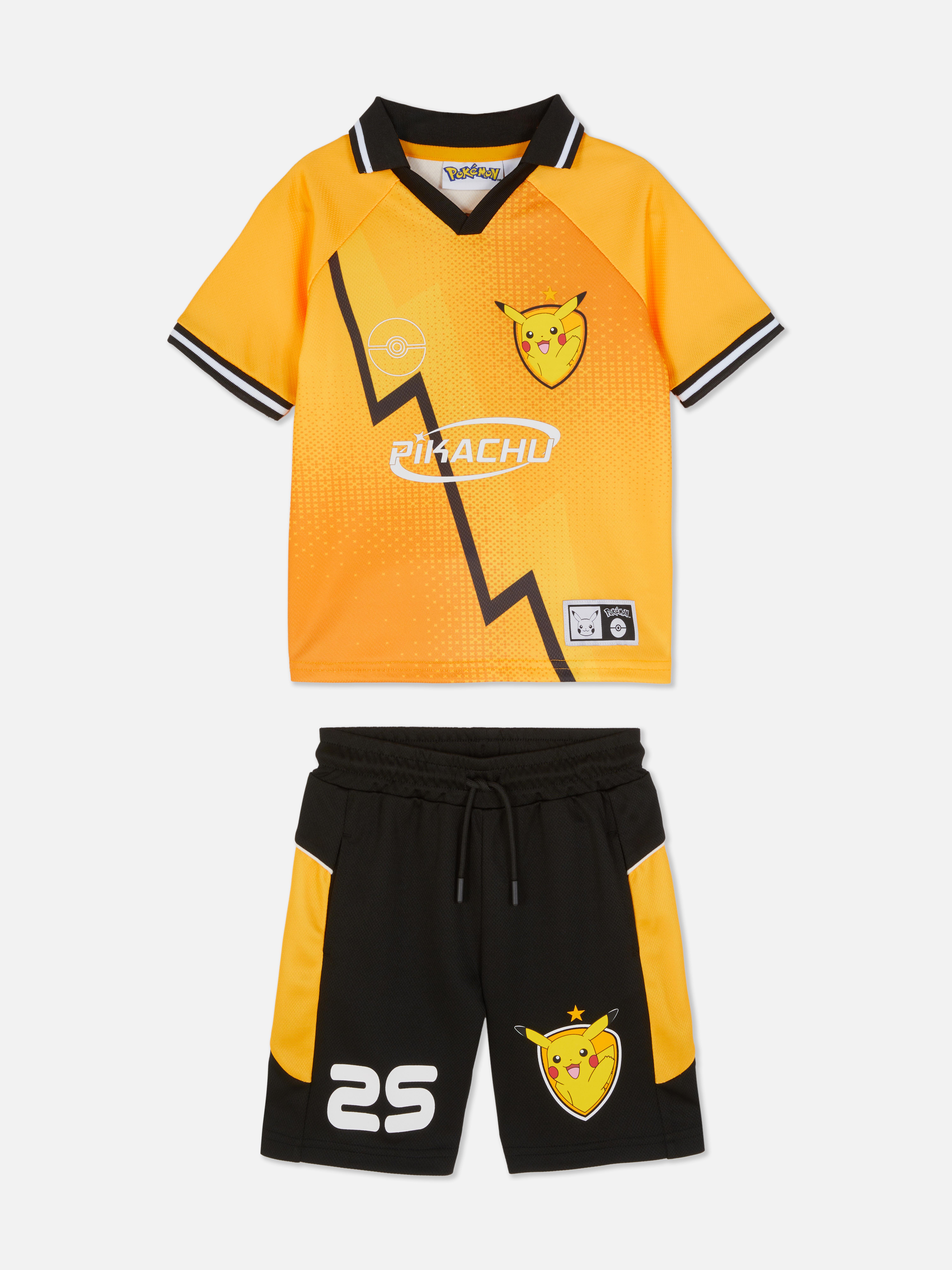 Pokémon Pikachu Sporty T-Shirt and Shorts Set
