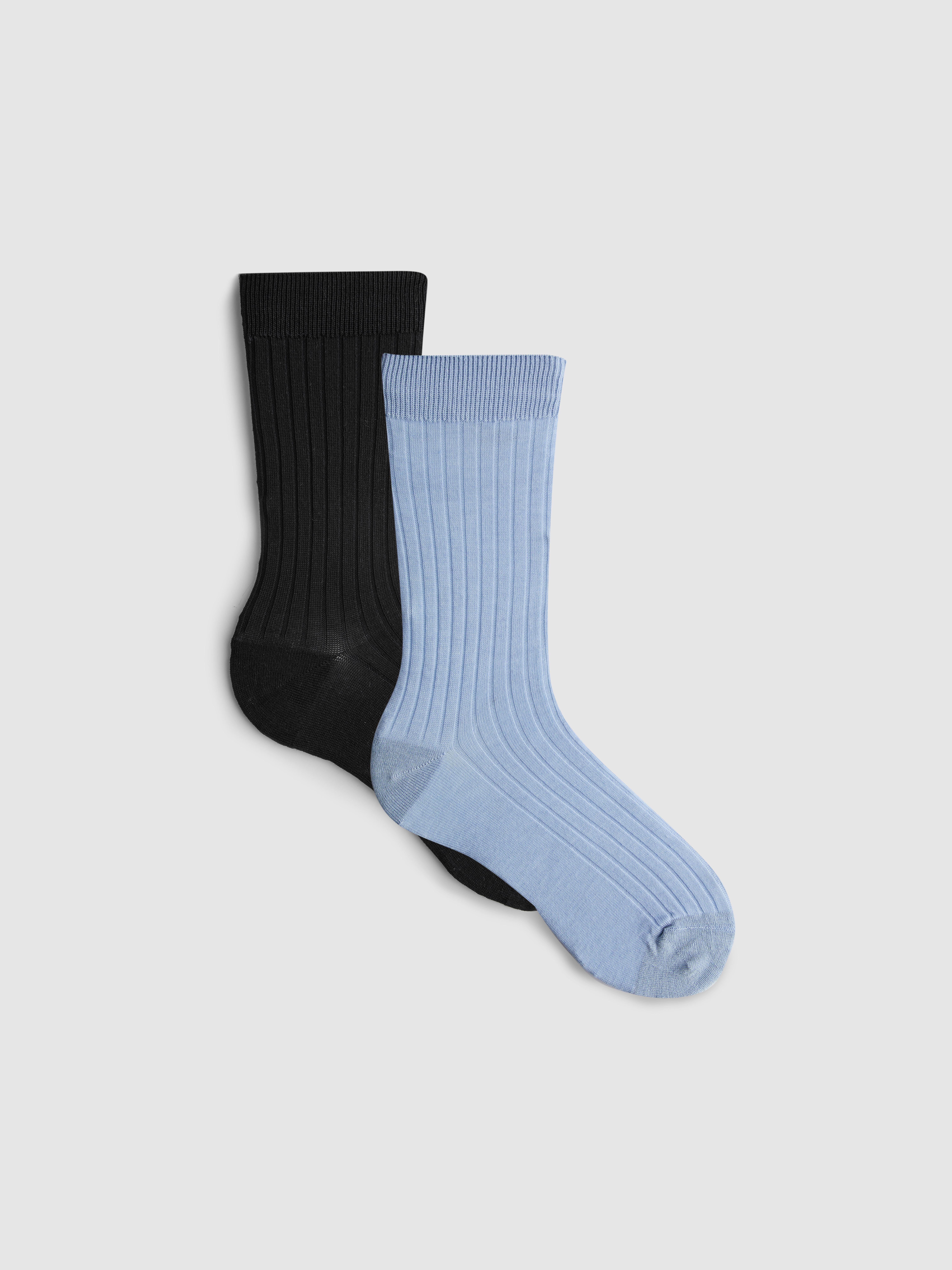 „The Edit“ Crew-Socken aus Seidenmischung, 2er-Pack