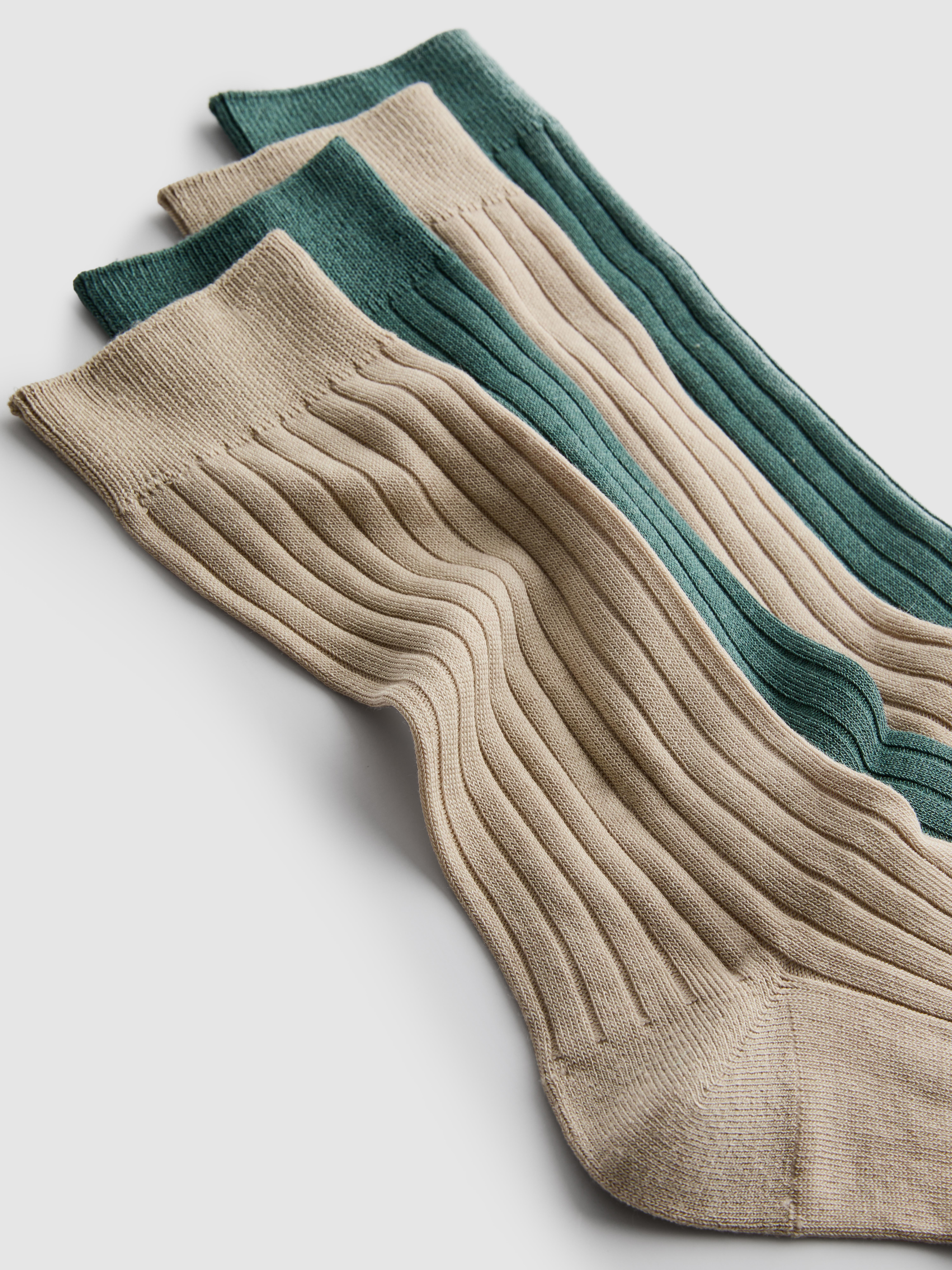 Halfhoge sokken van zijdemix The Edit, 2 paar