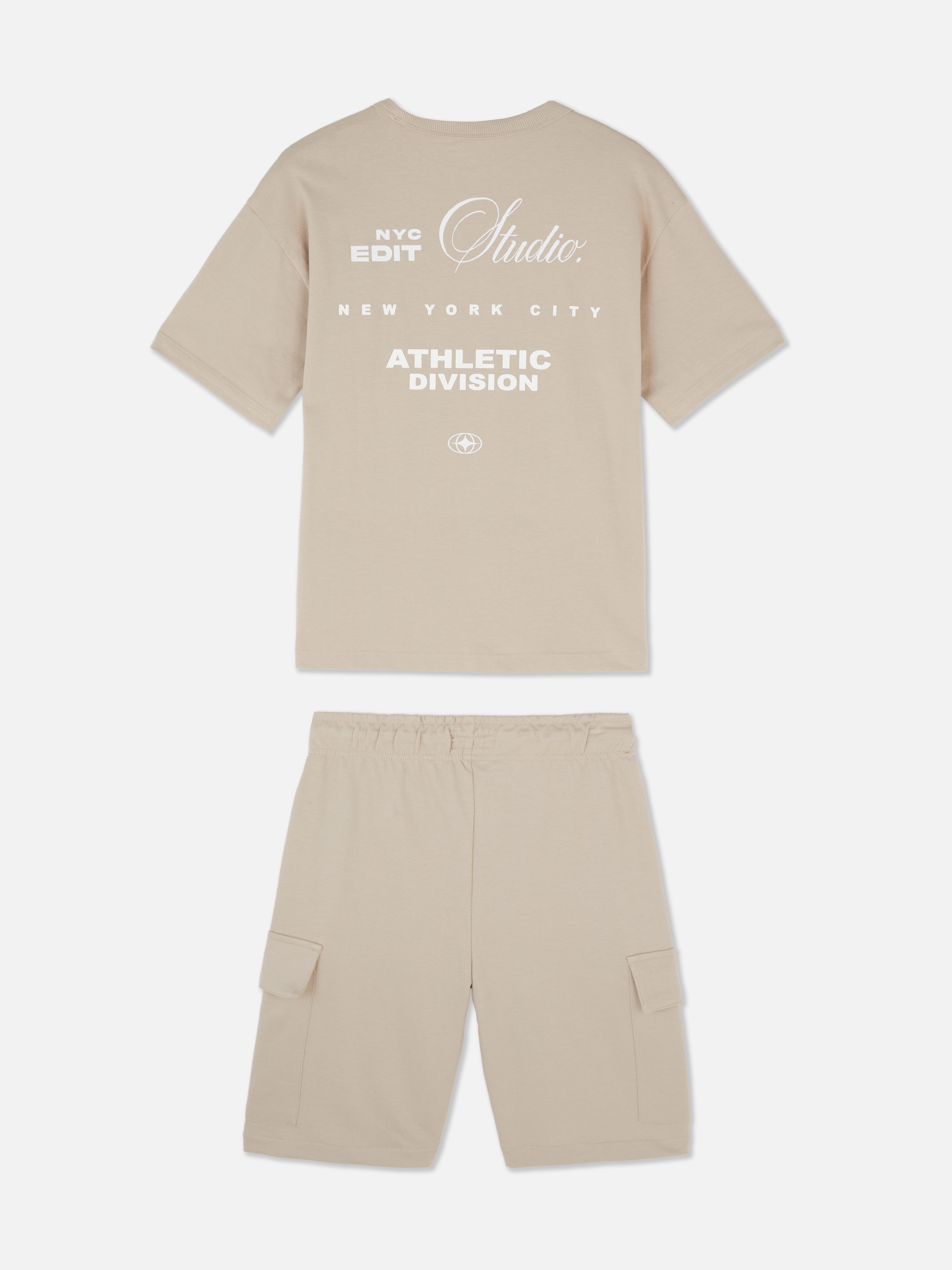 7–15 ans | Ensemble t-shirt et short cargo