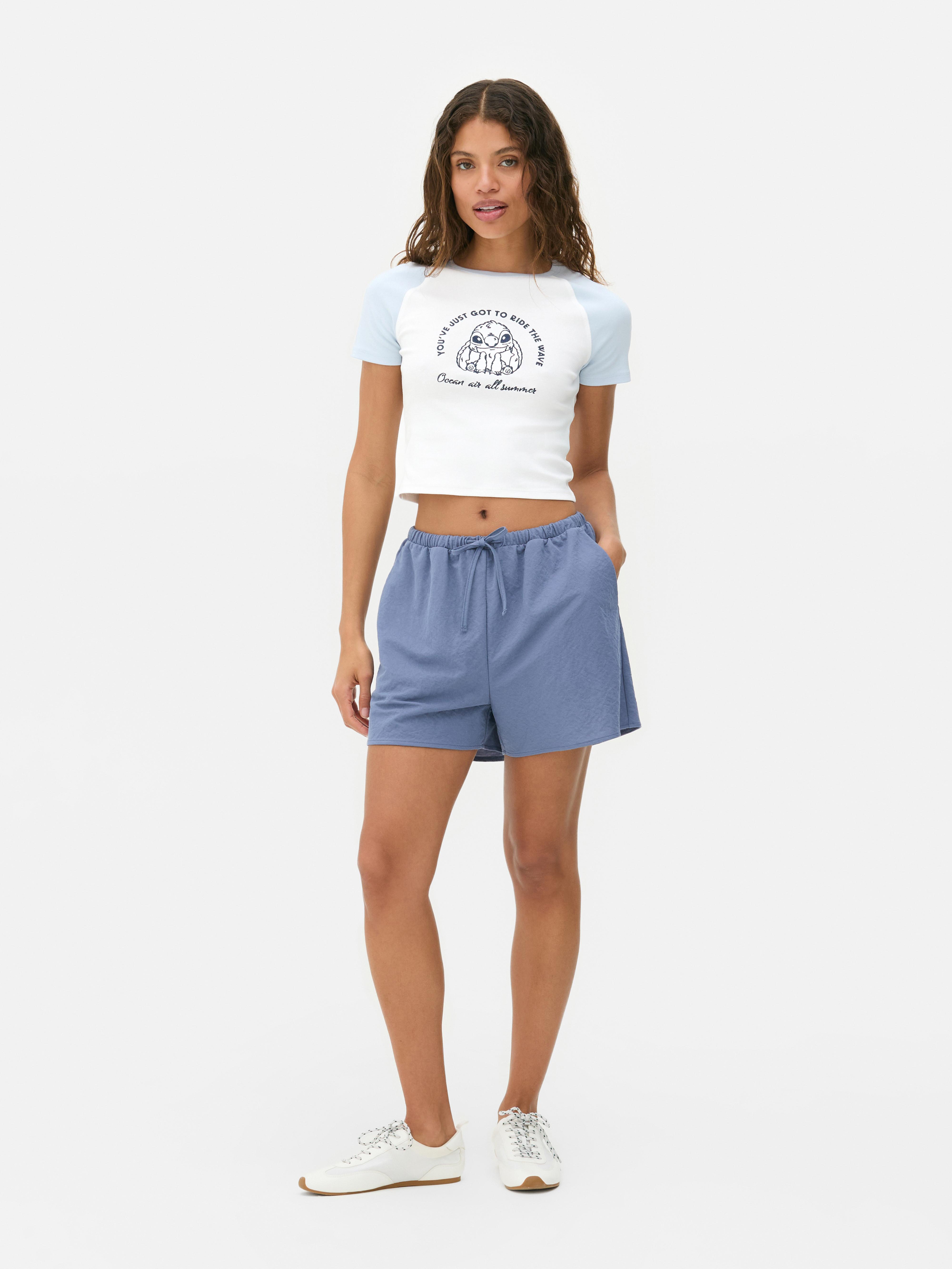 Camiseta raglán tipo bebé de Stitch de Disney