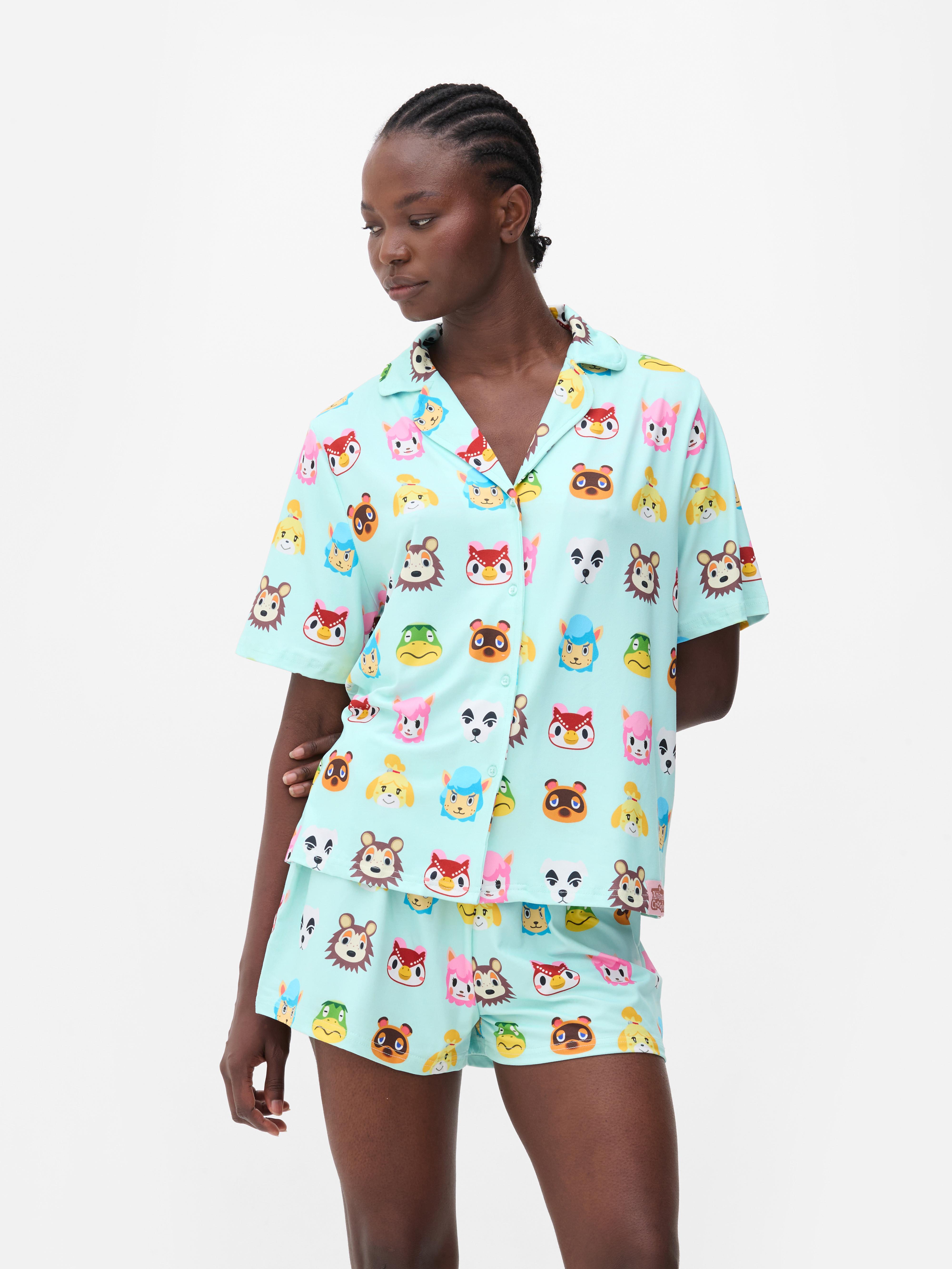 Pijama corto boyfriend de Animal Crossing