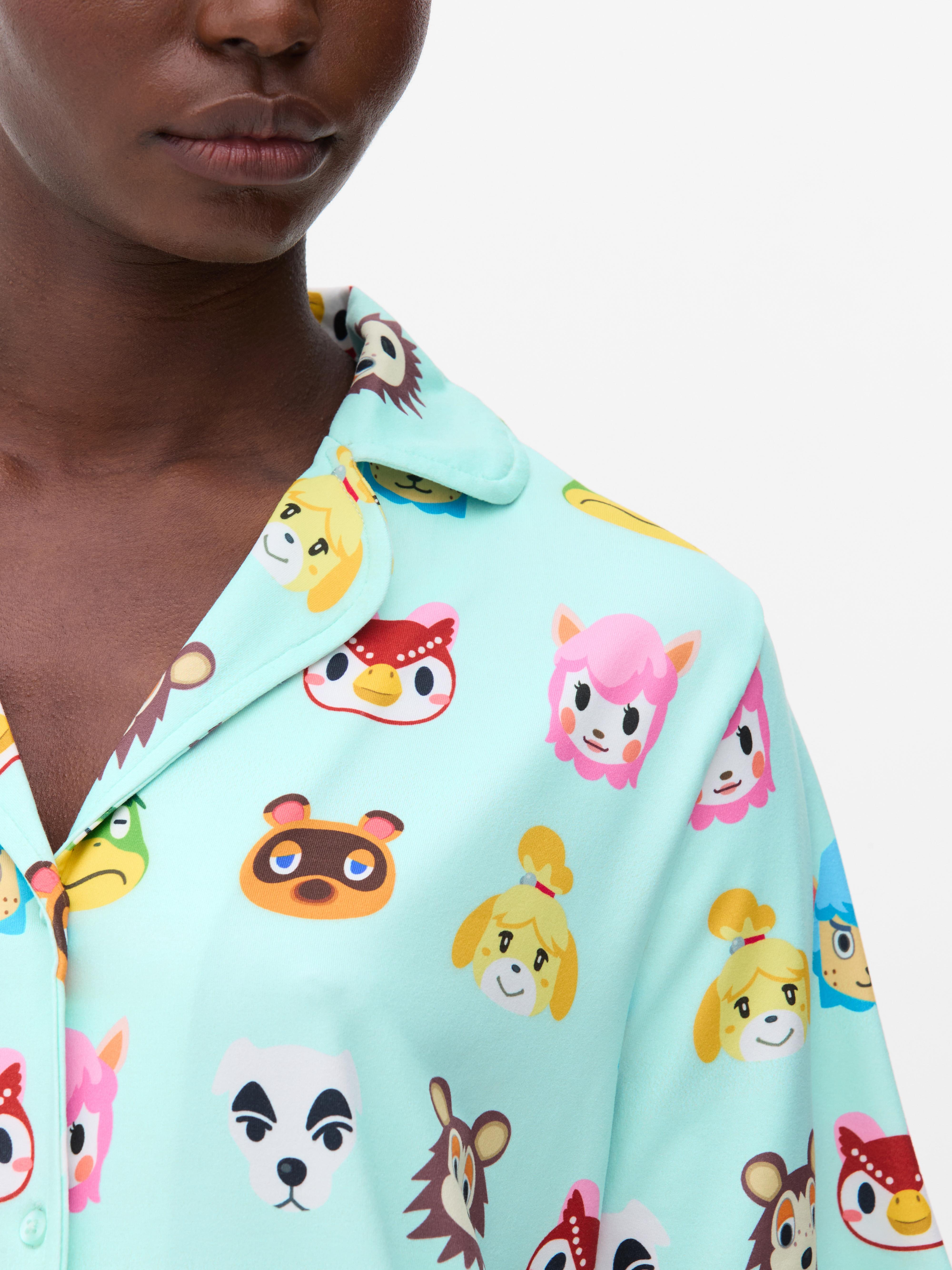 Pijama corto boyfriend de Animal Crossing