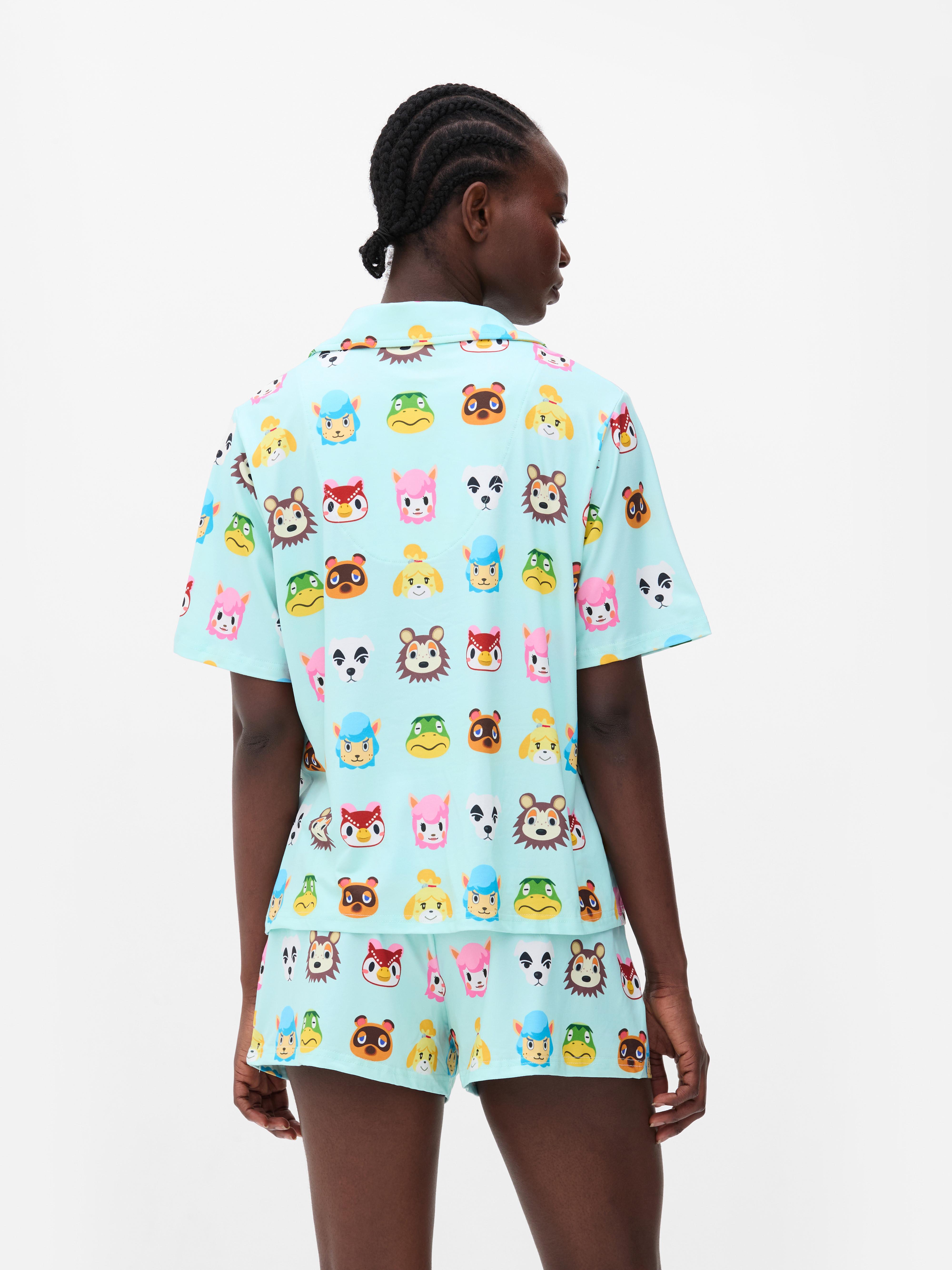 Pijama corto boyfriend de Animal Crossing