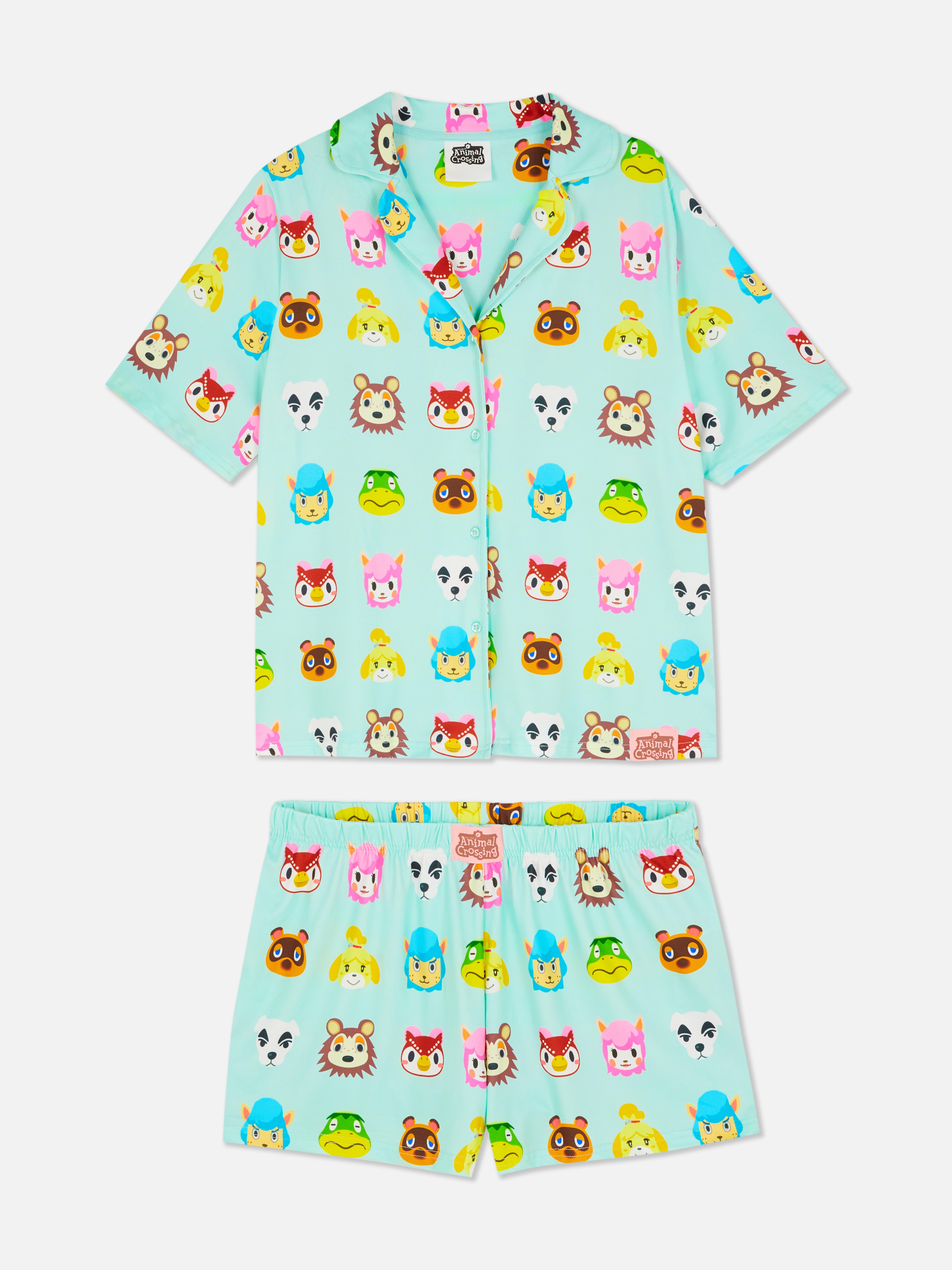 Pijama corto boyfriend de Animal Crossing