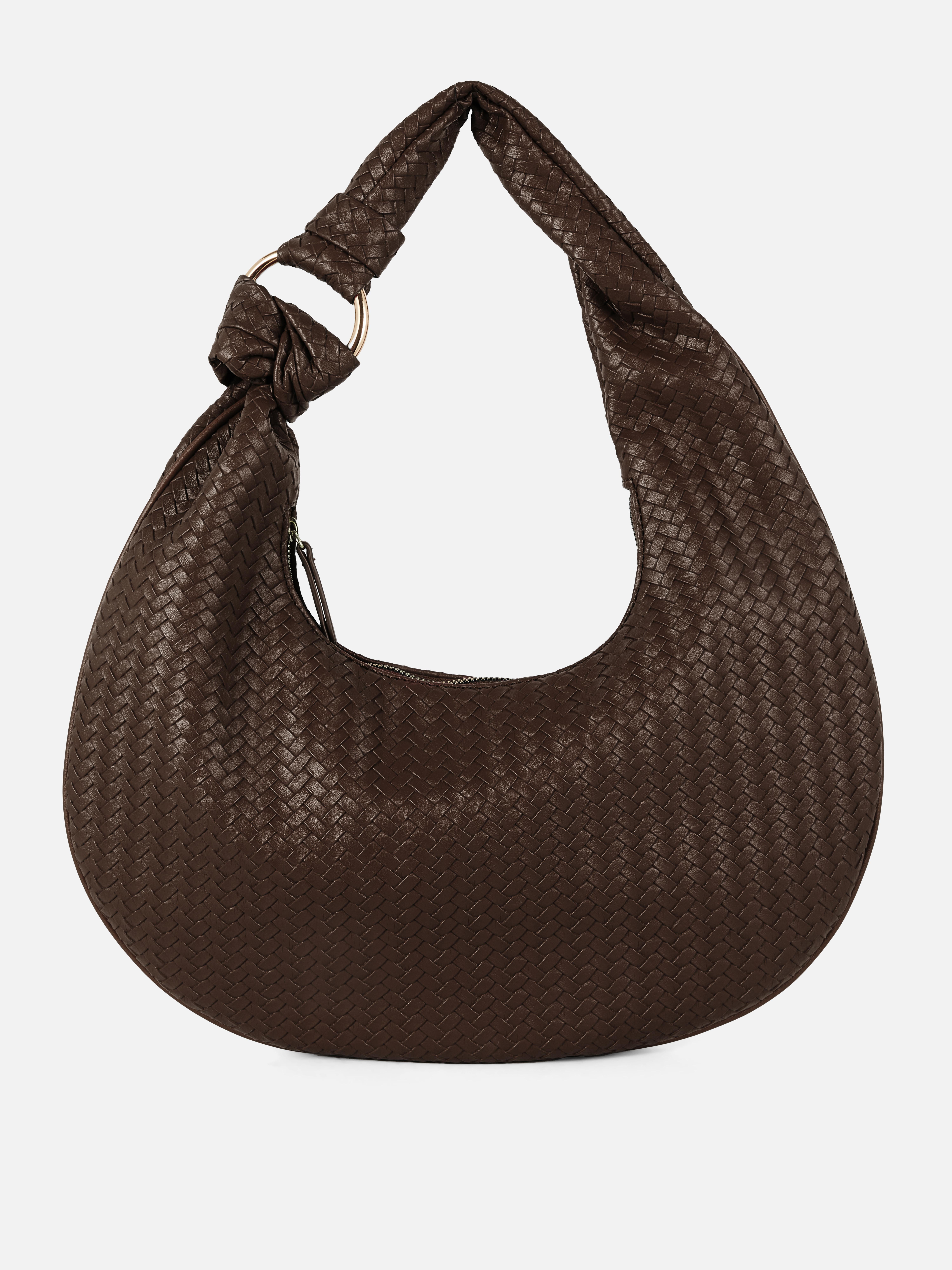 Women's Ivory Woven Faux Leather Shoulder Bag | Primark Women's Ivory Woven Faux Leather Shoulder Bag | Primark