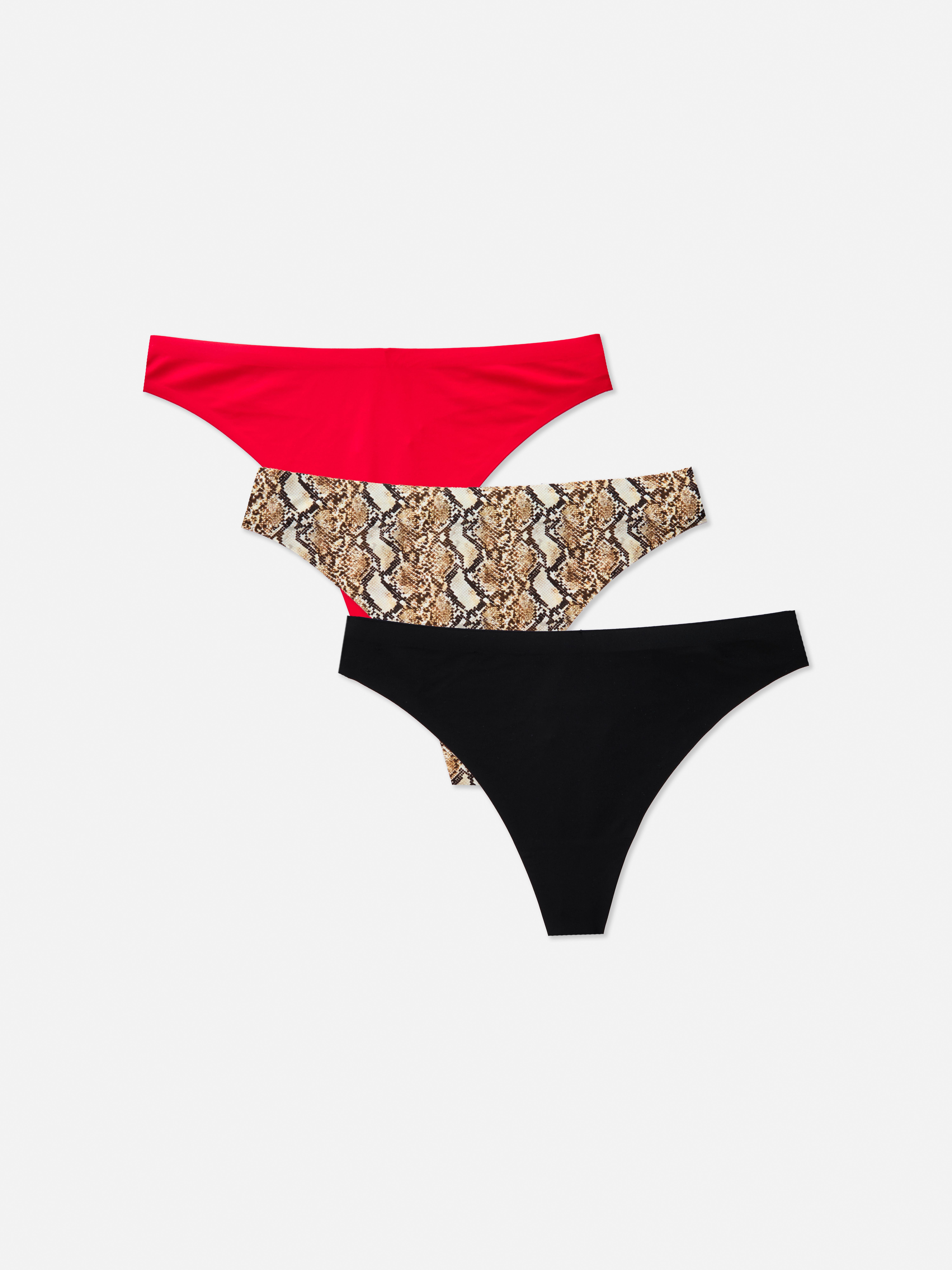 3pk Mixed Design Thongs