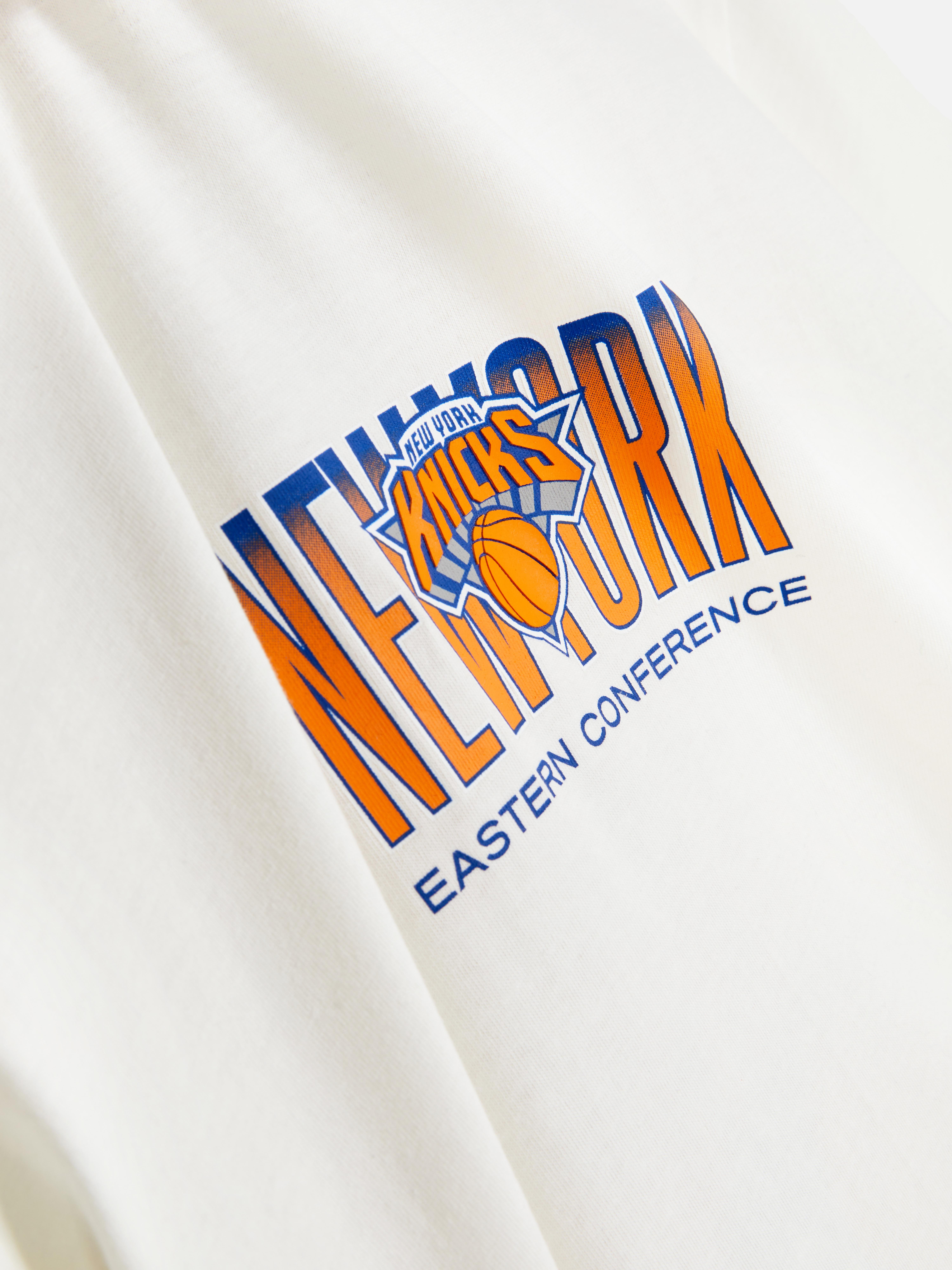 T-shirt met retrolook NBA New York Knicks