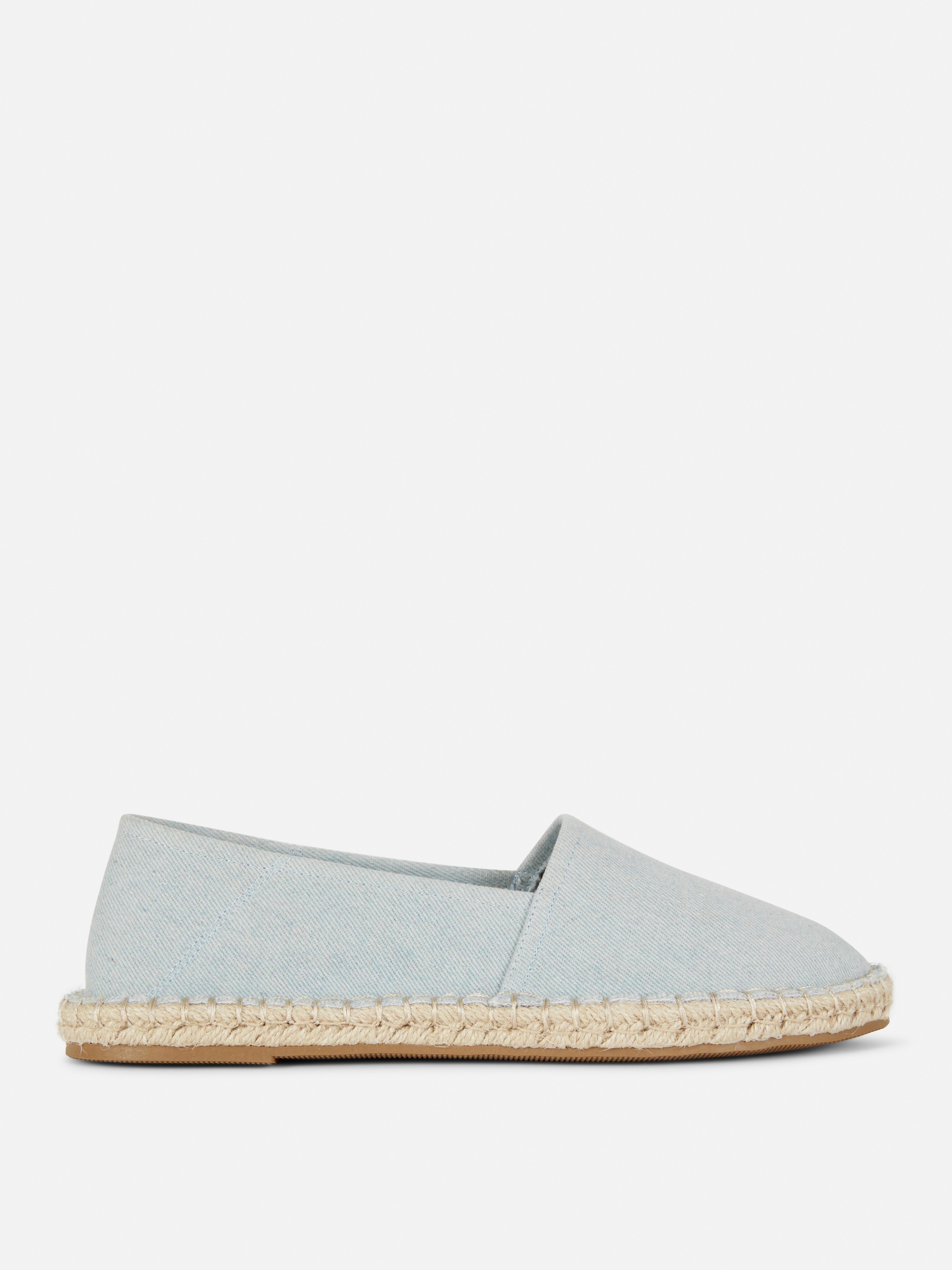 Canvas-Espadrilles im Denim-Look