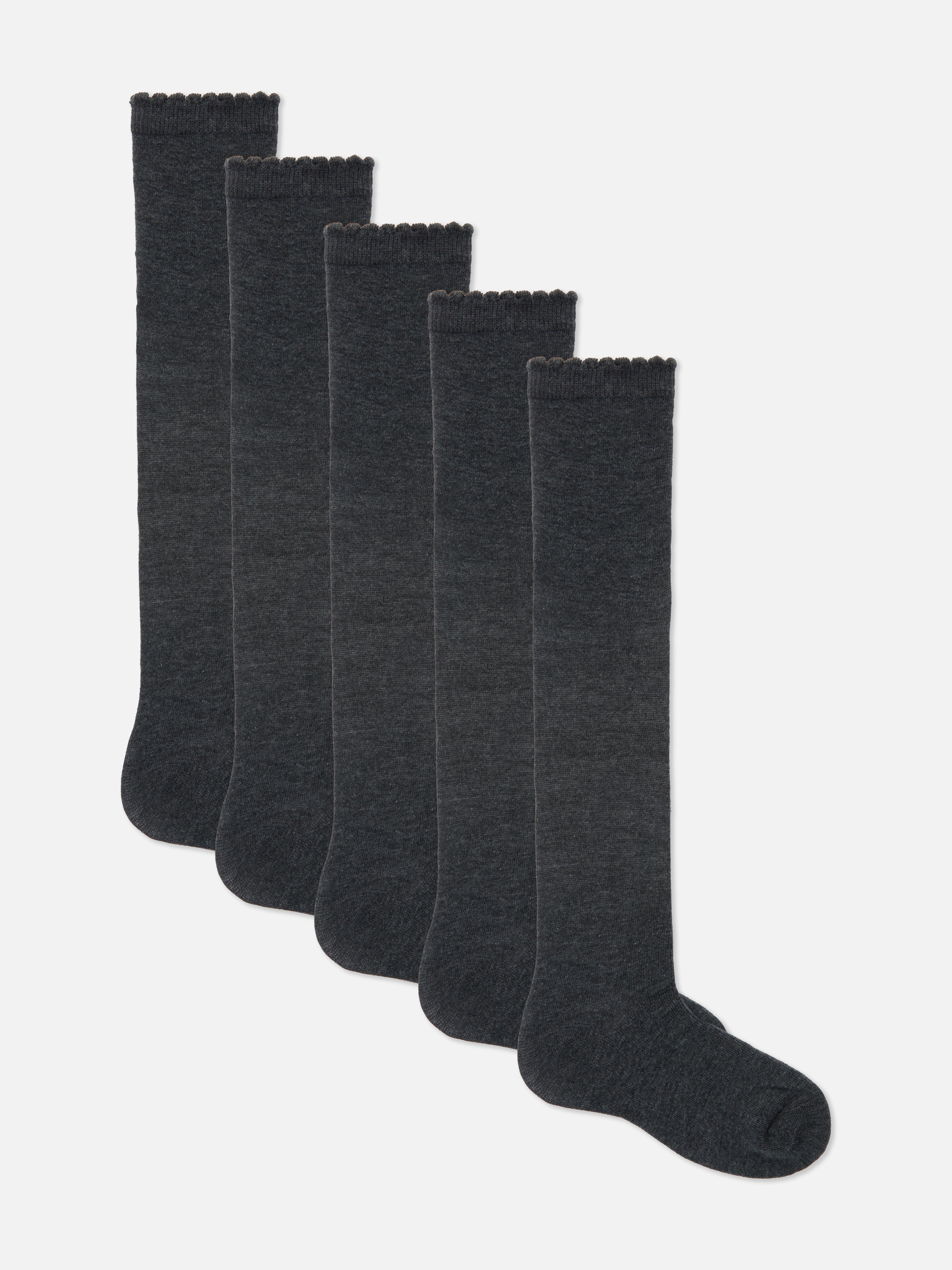 5pk Knee High Socks