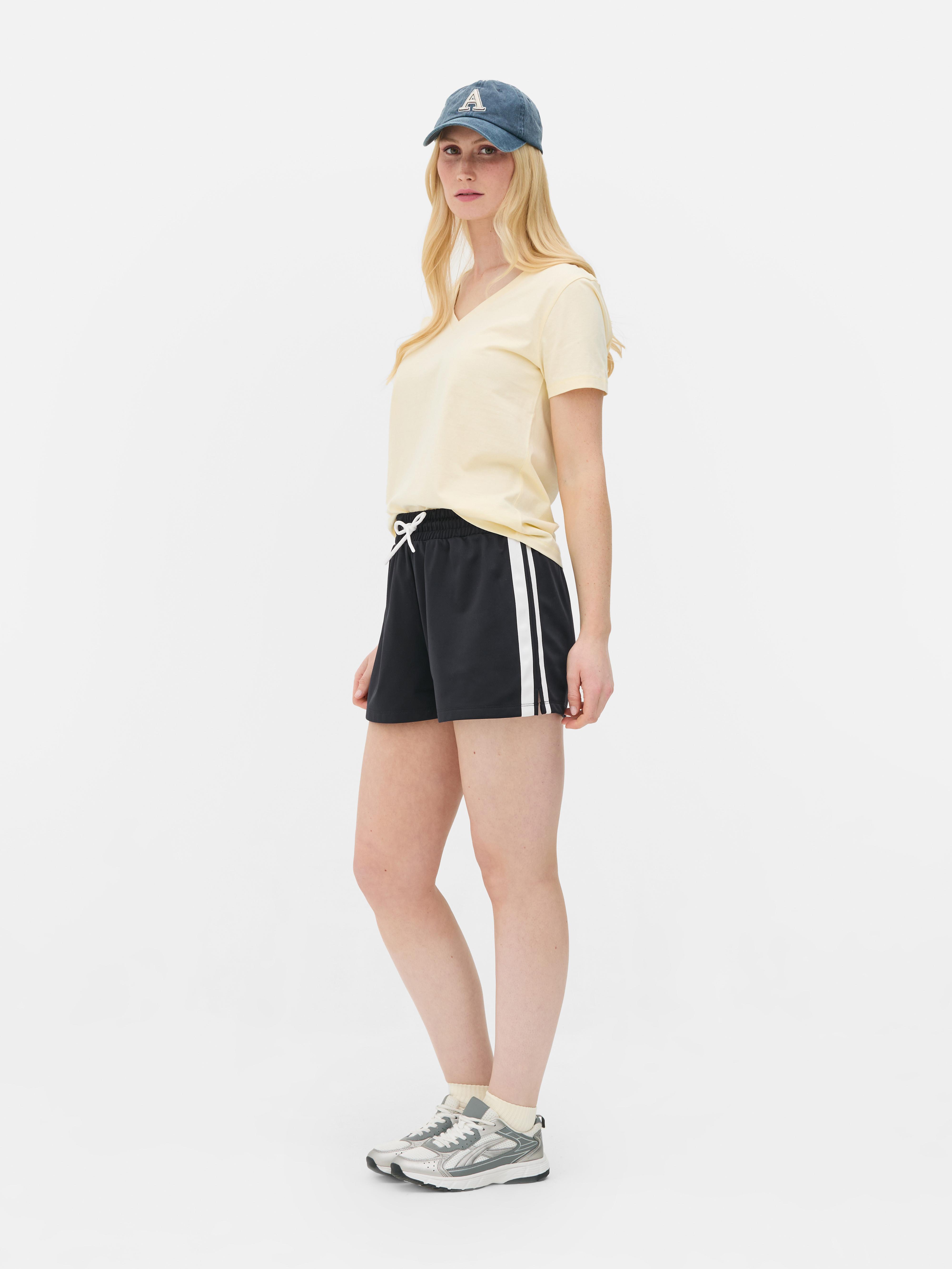Side Stripe Sports Shorts Navy