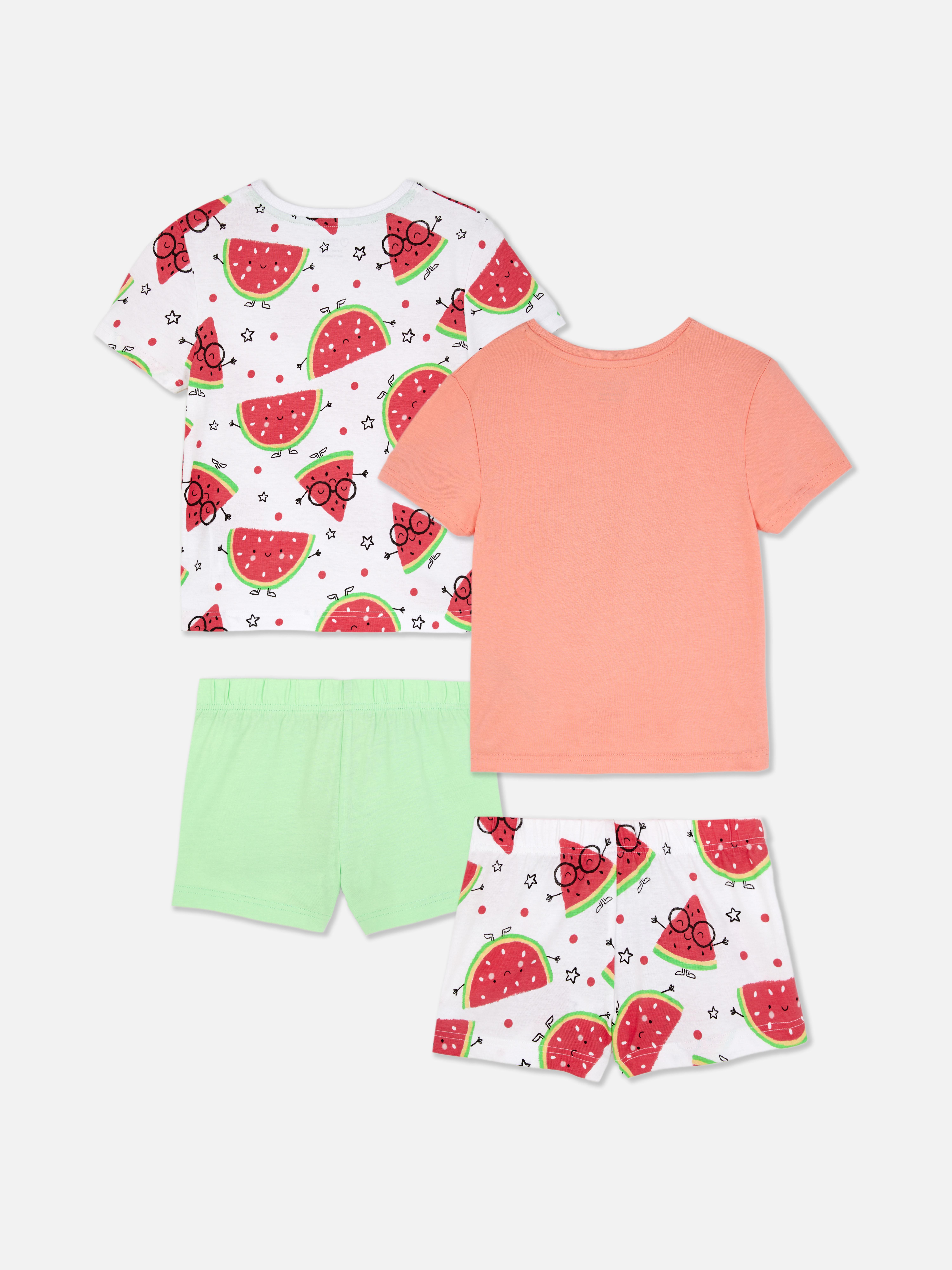 1,5–8 Jahre | Schlafanzug mit Wassermelonen-Grafik, 2er-Pack