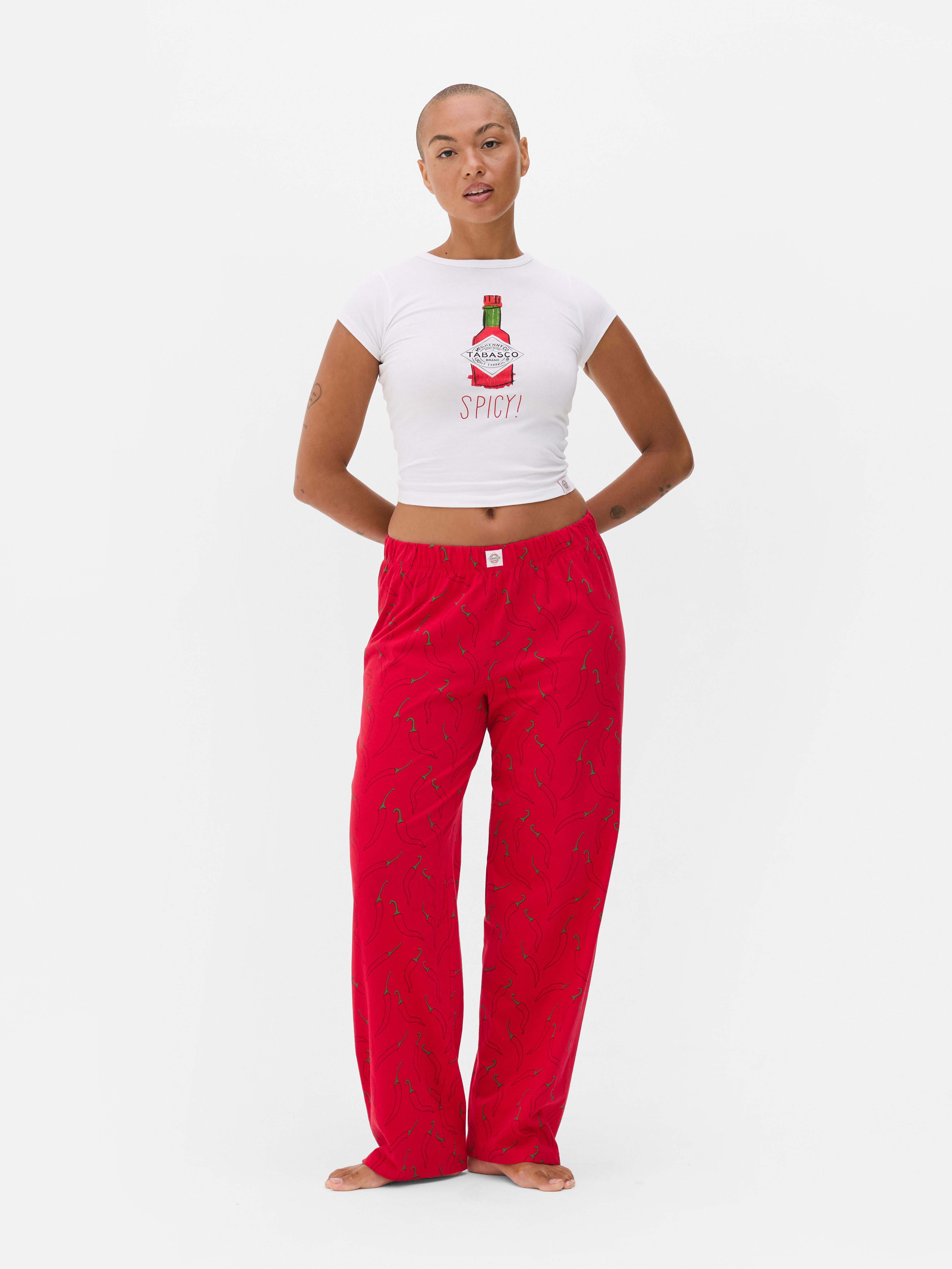 Baby-T-shirt met tabascoprint