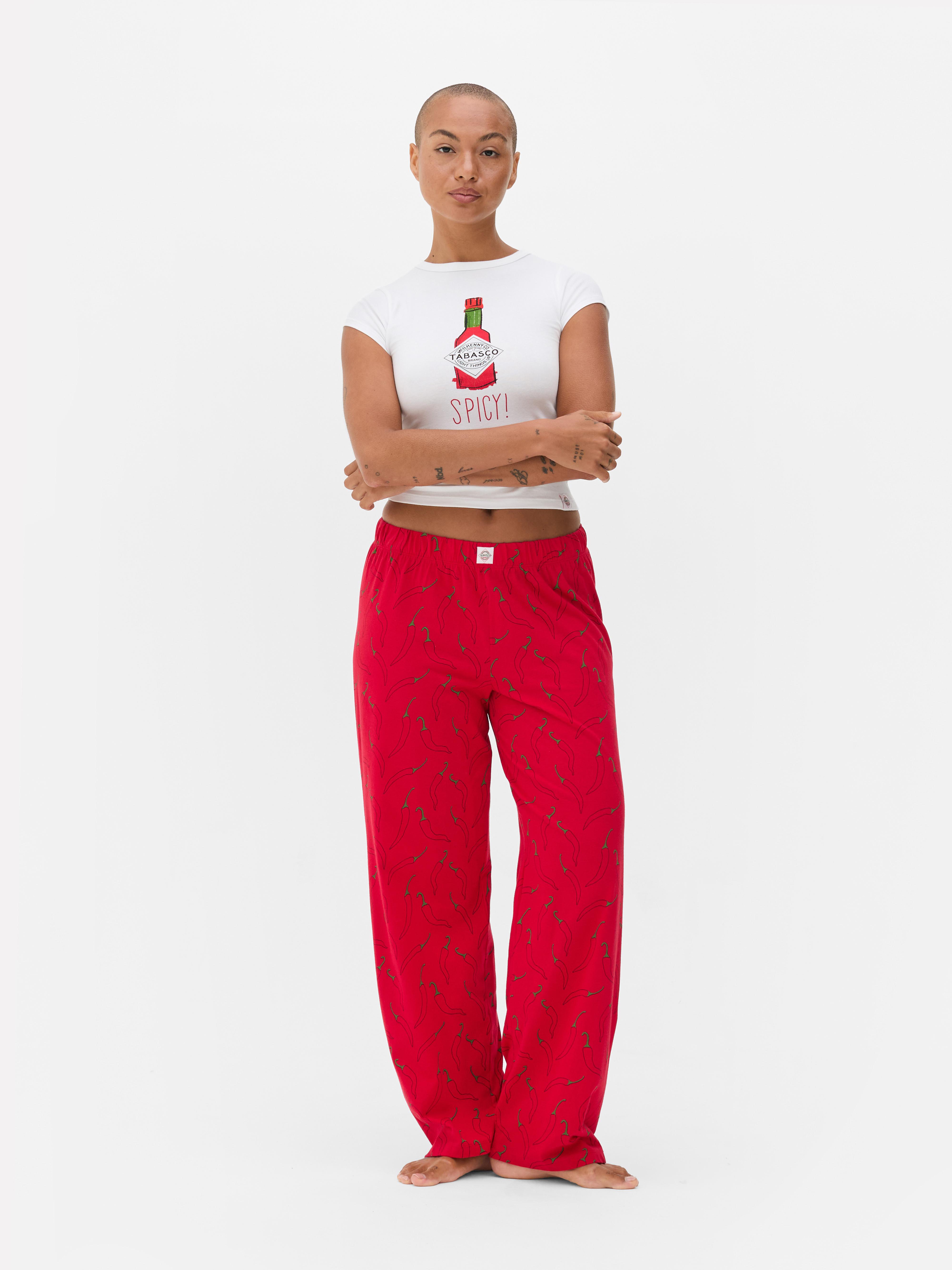 Tabasco Wide Leg Pyjama Bottoms