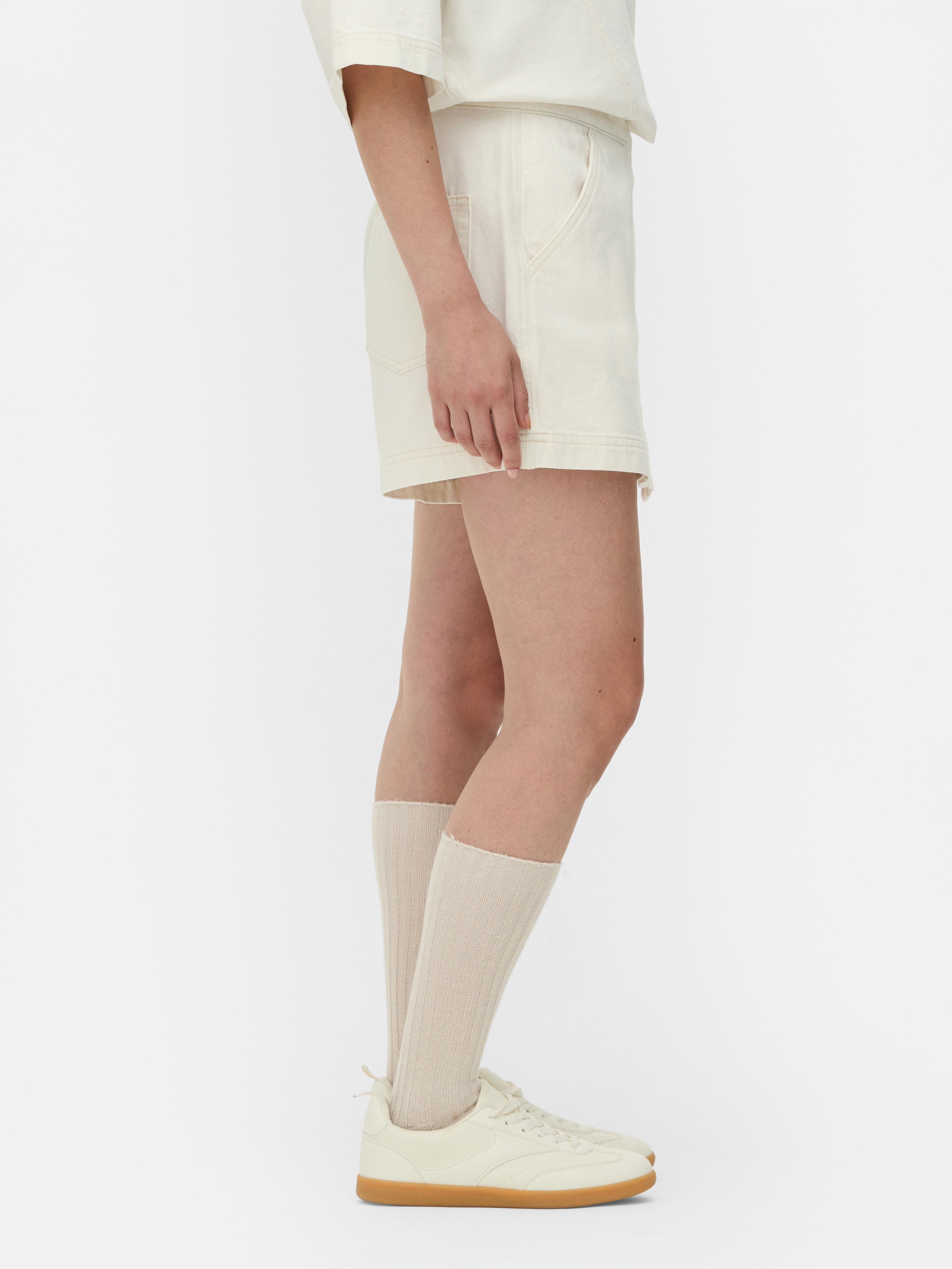 Tie Front Denim Skort