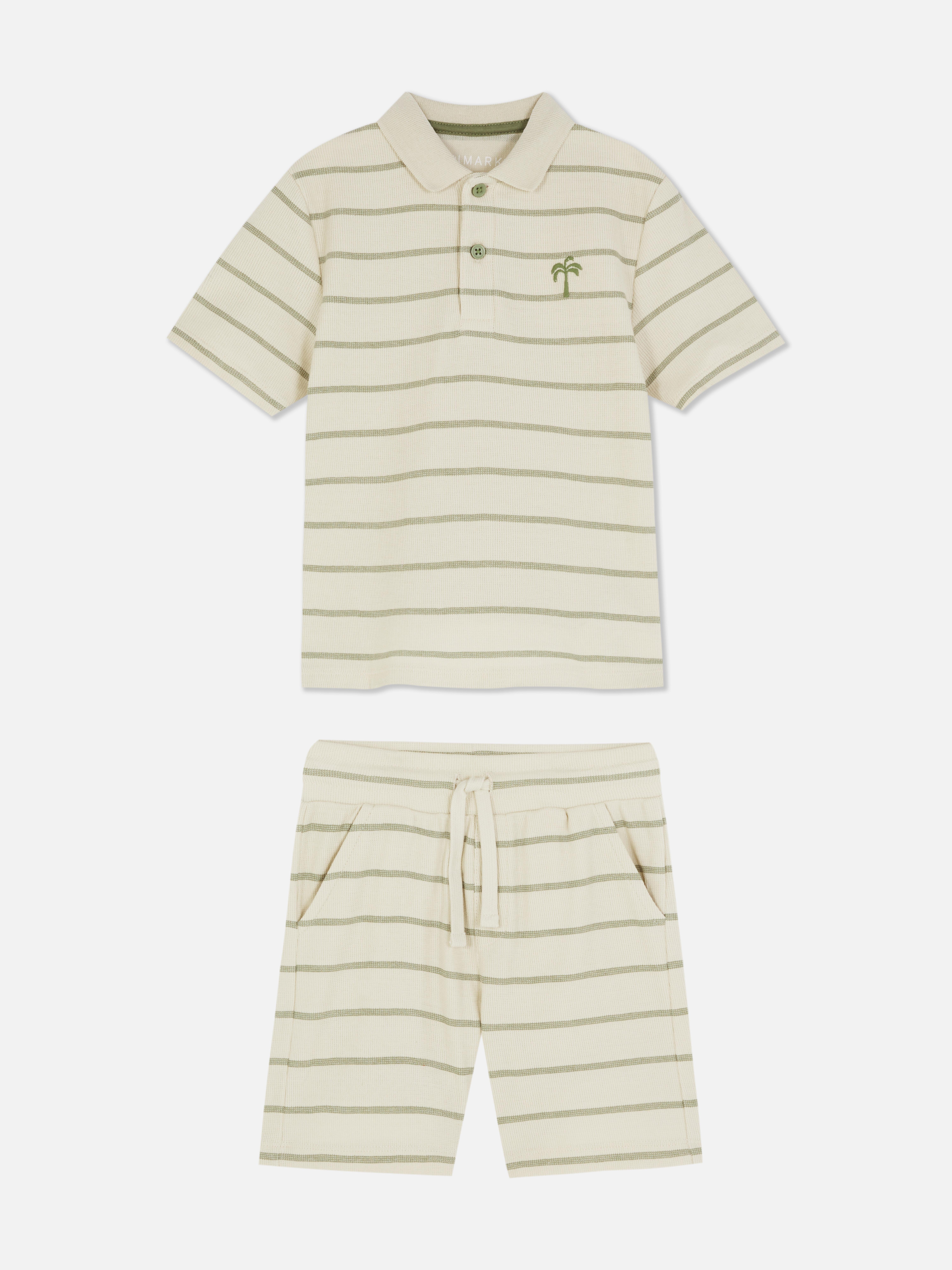 1,5–8 Jahre | Set mit gestreiftem Poloshirt und Shorts