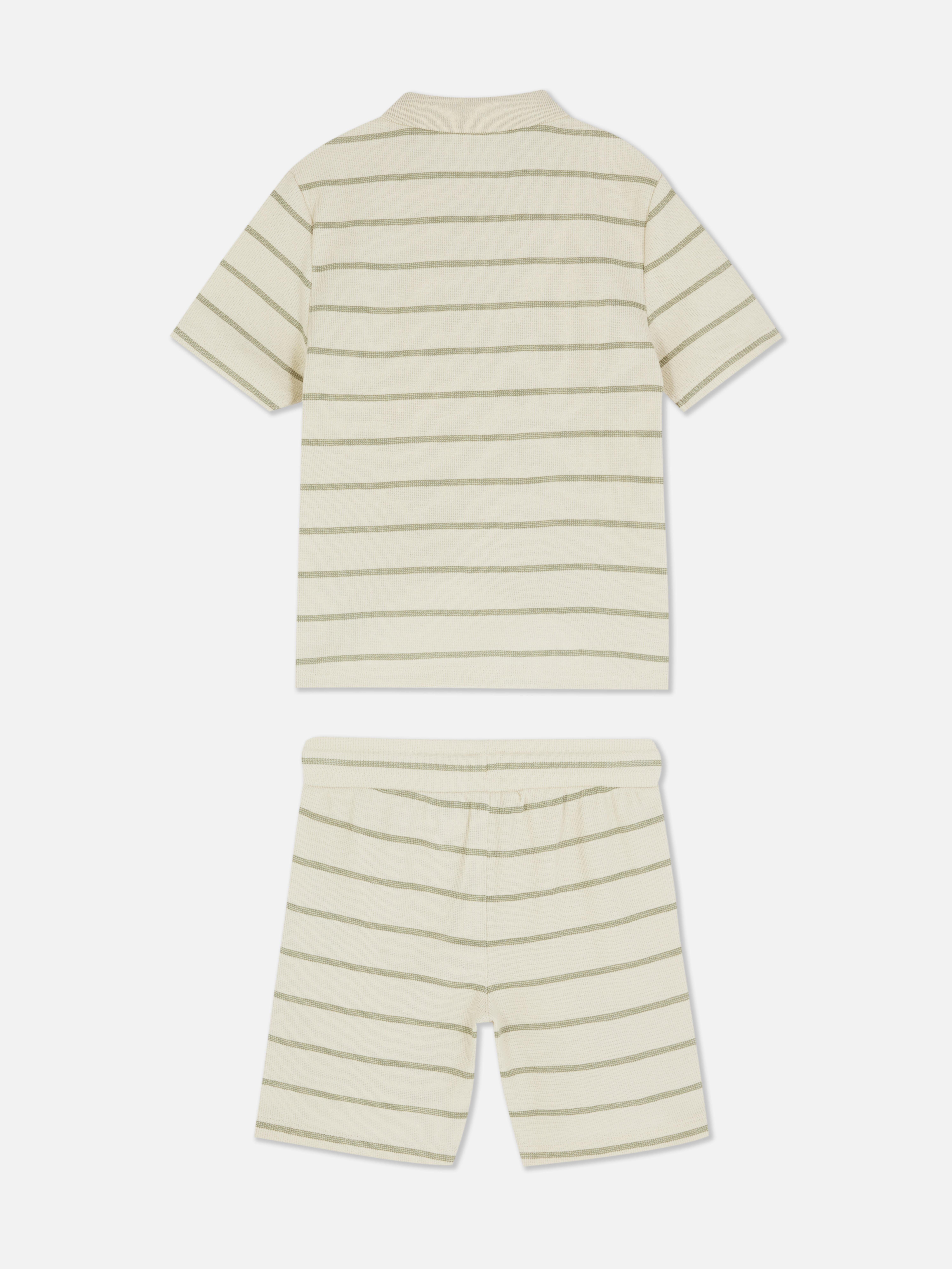 1,5–8 Jahre | Set mit gestreiftem Poloshirt und Shorts
