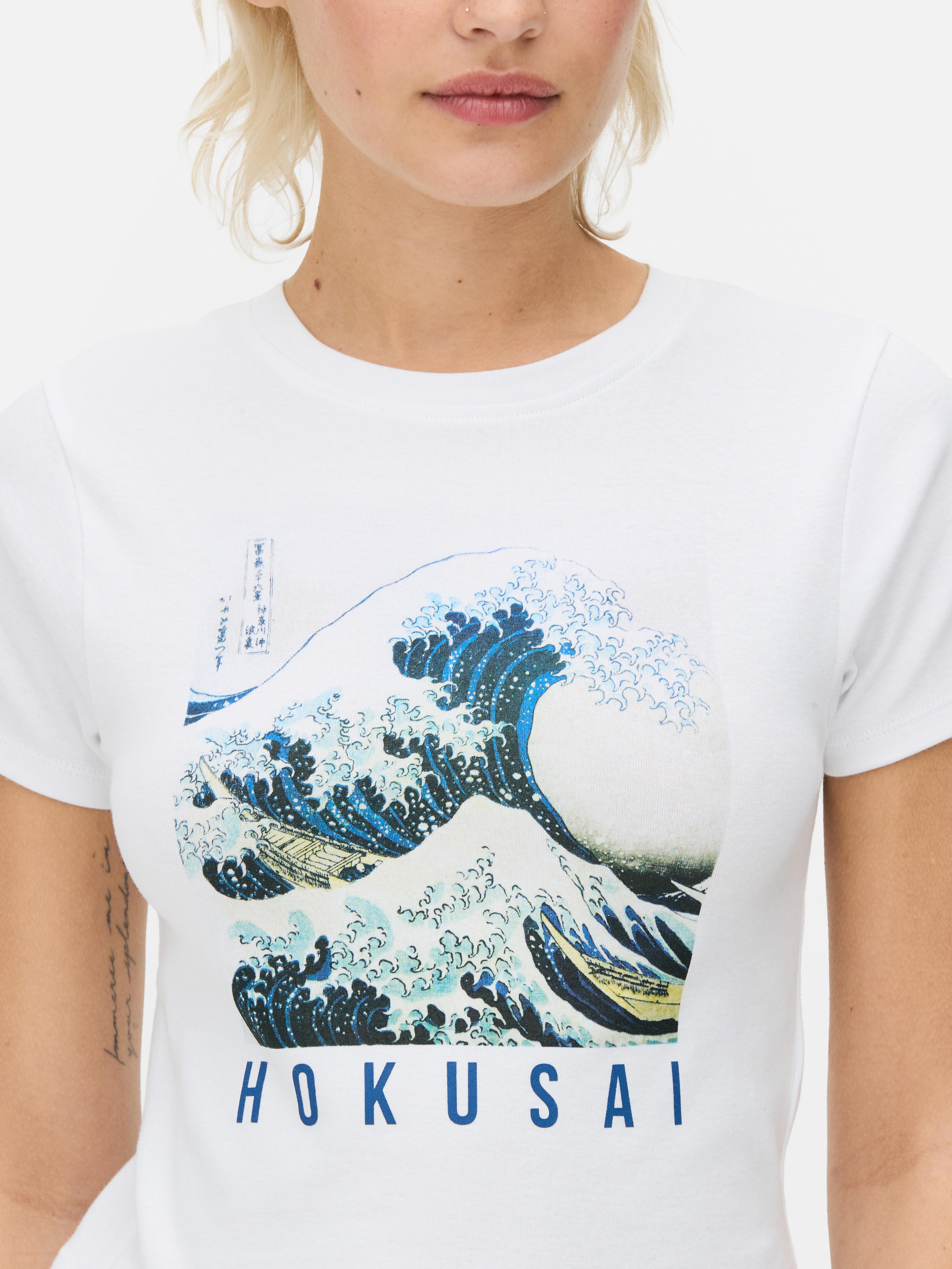 Kurzes „Hokusai Die große Welle“ T-Shirt