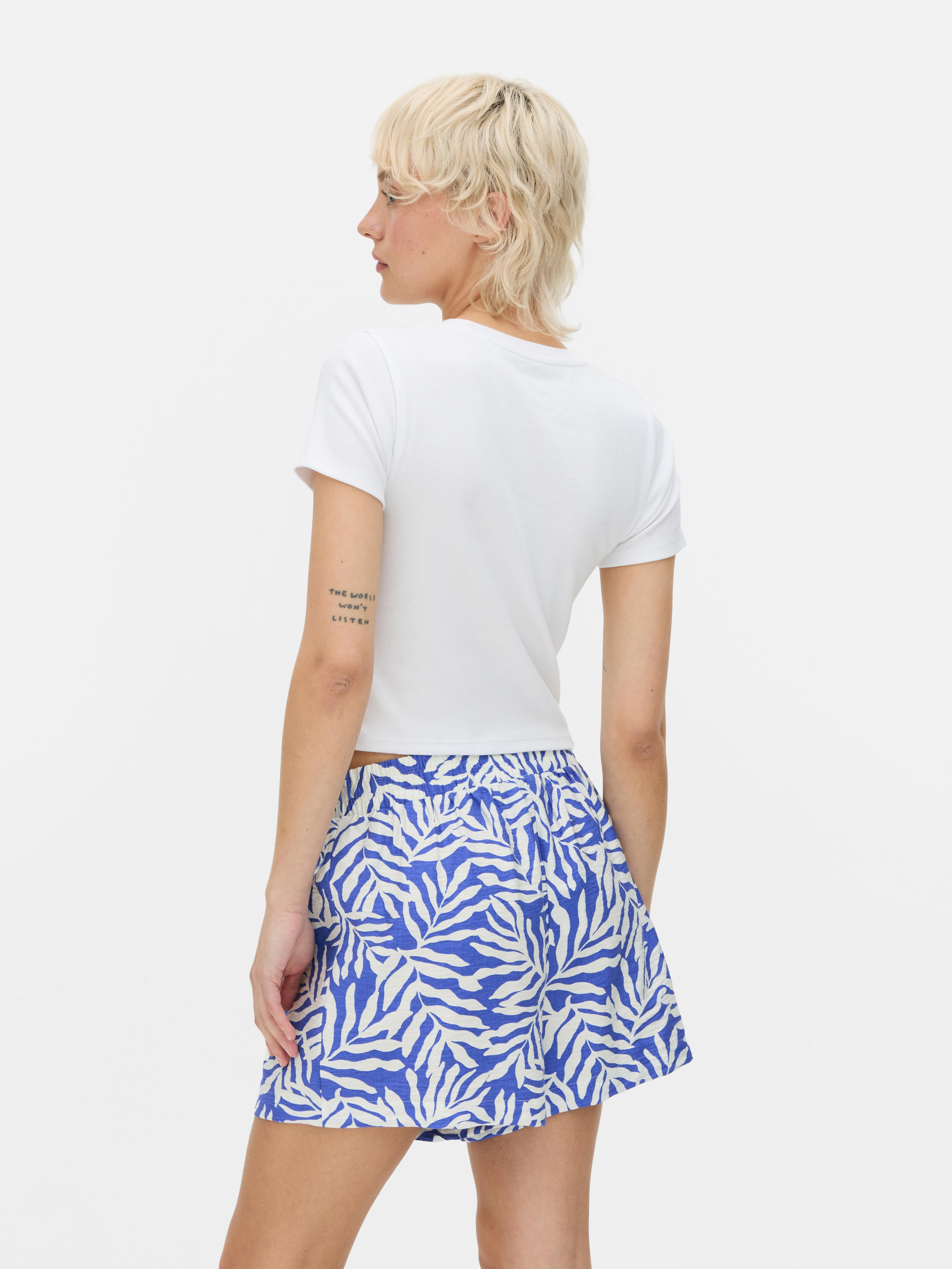 Kurzes „Hokusai Die große Welle“ T-Shirt