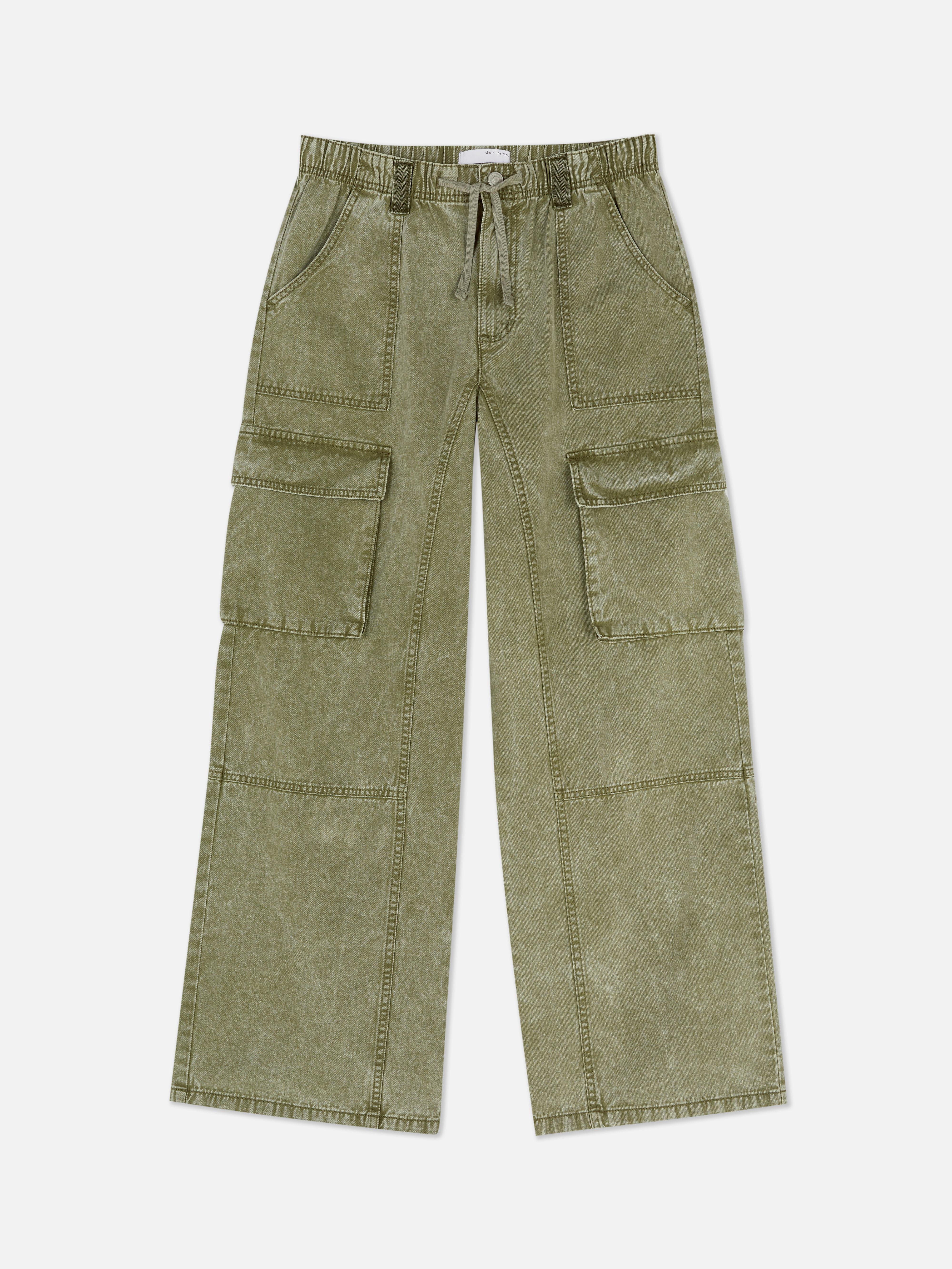Lässige Cargohose mit Bindegürtel