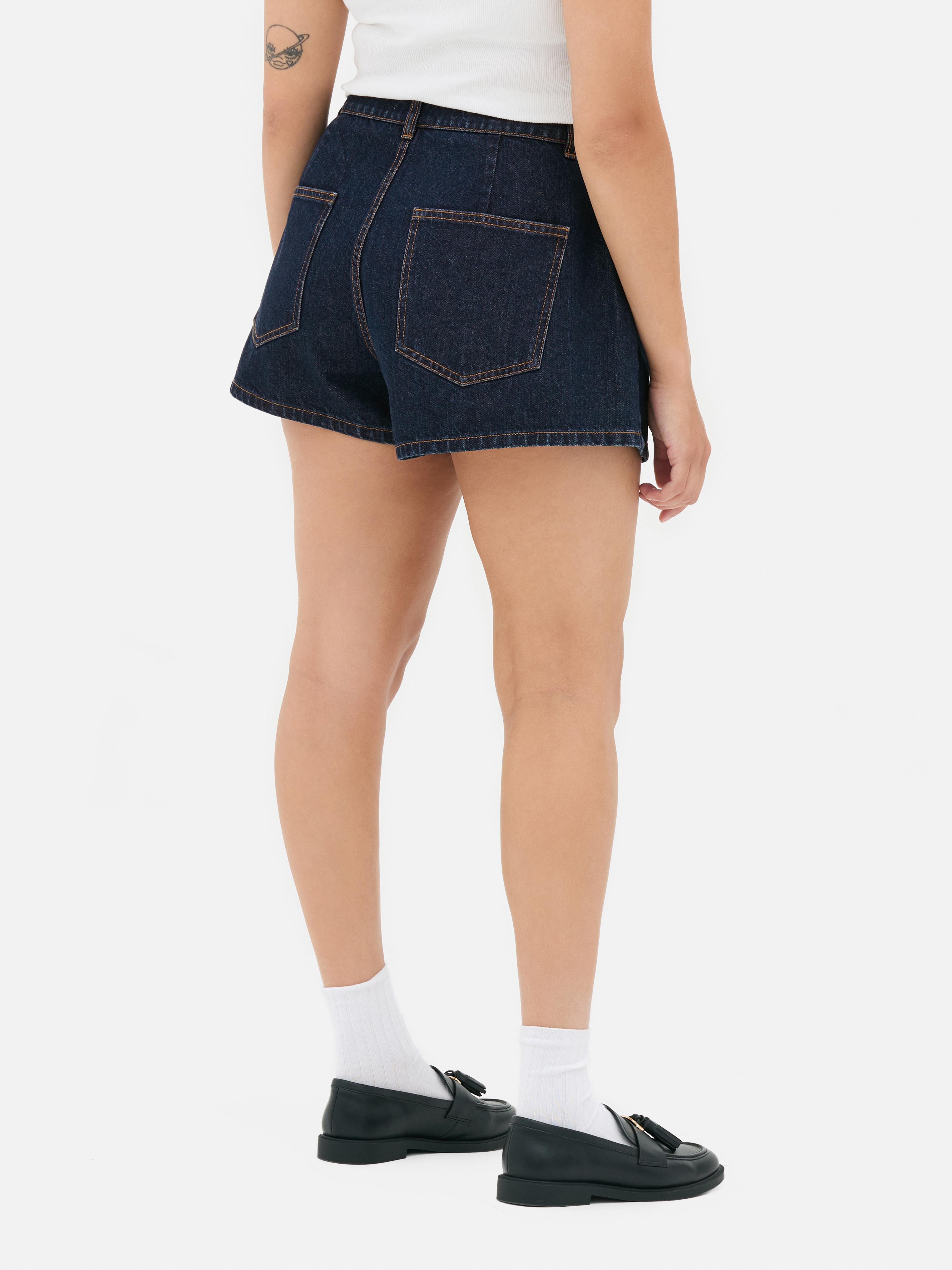 pantalon acampanado corto mujer