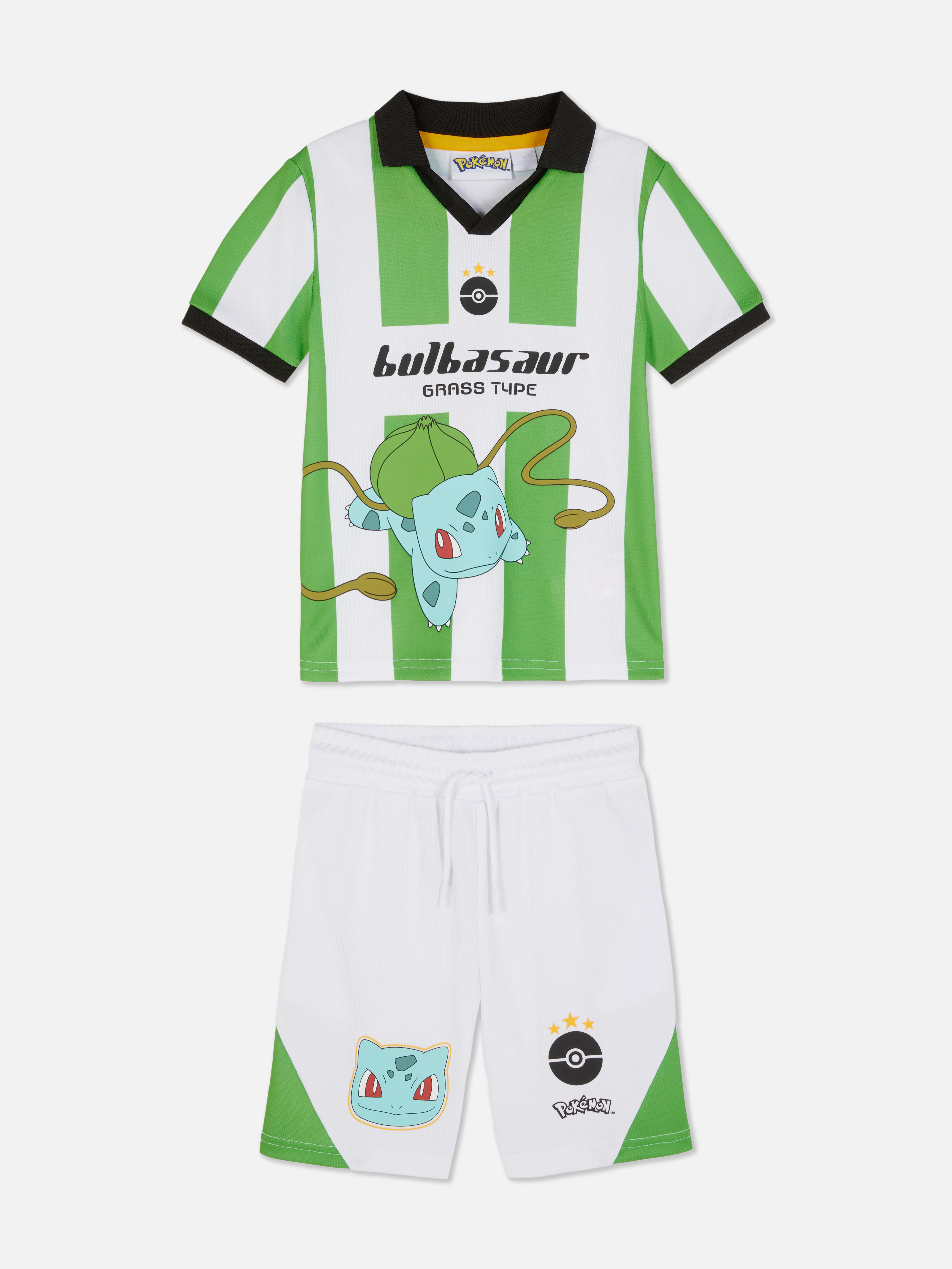 Conjunto camisola/calções desportivos Pokémon Bulbasaur