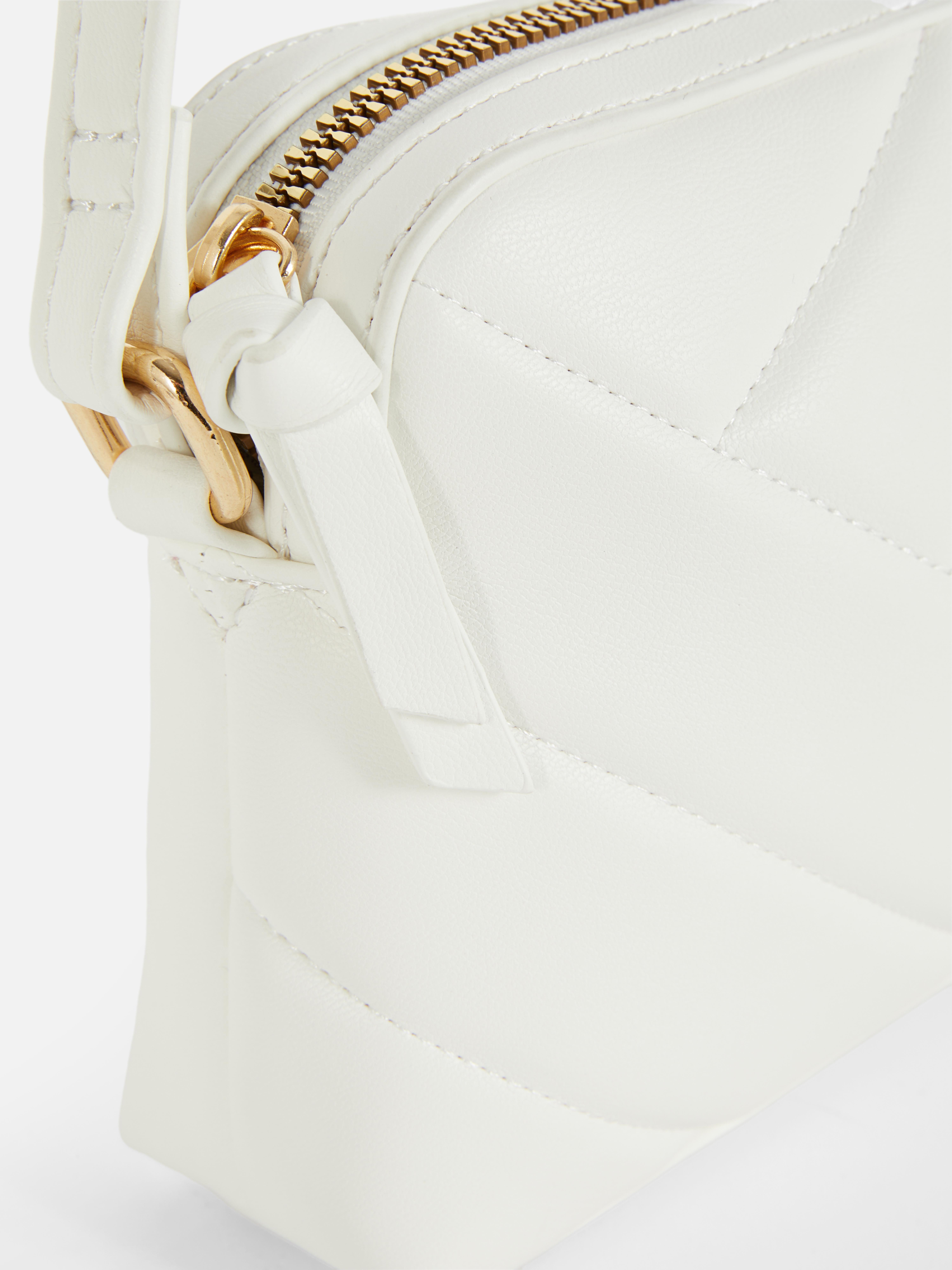 Women's White Zip Top Crossbody Bag | Primark