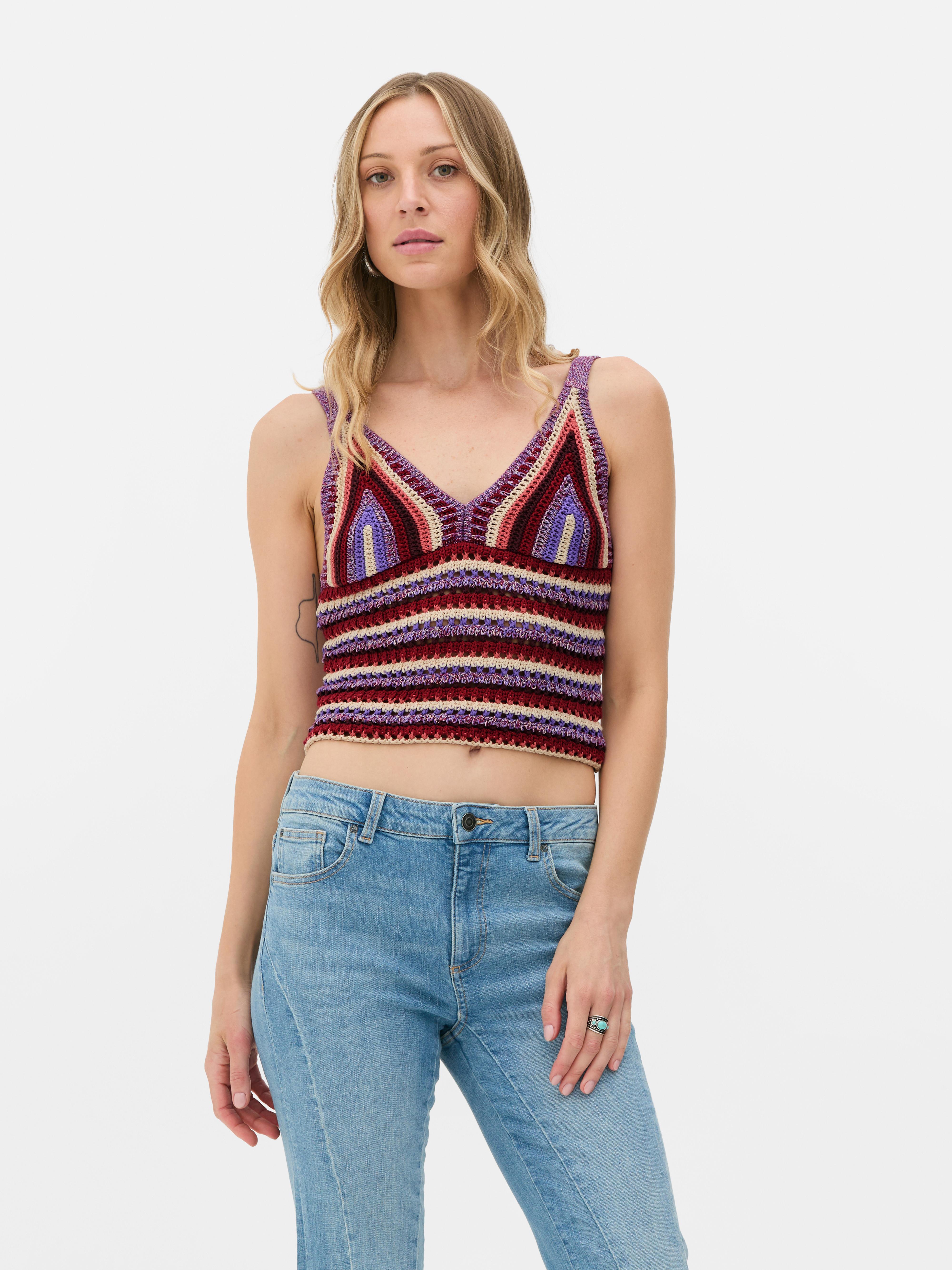 Gehaakte tanktop Rita Ora