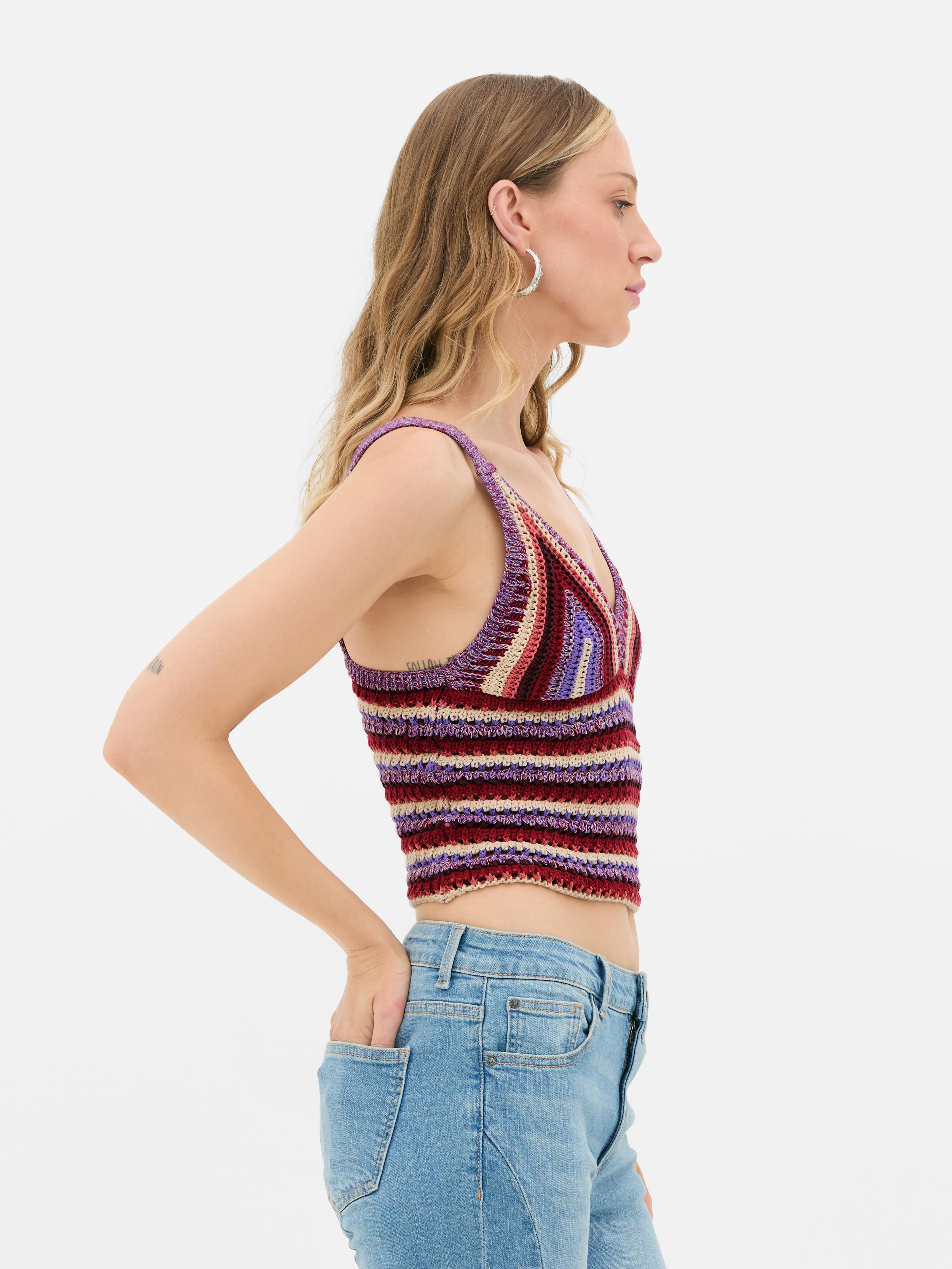 Rita◡̈　1207 Women's Multi Rita Ora Crochet Bra Tank Top | Primark