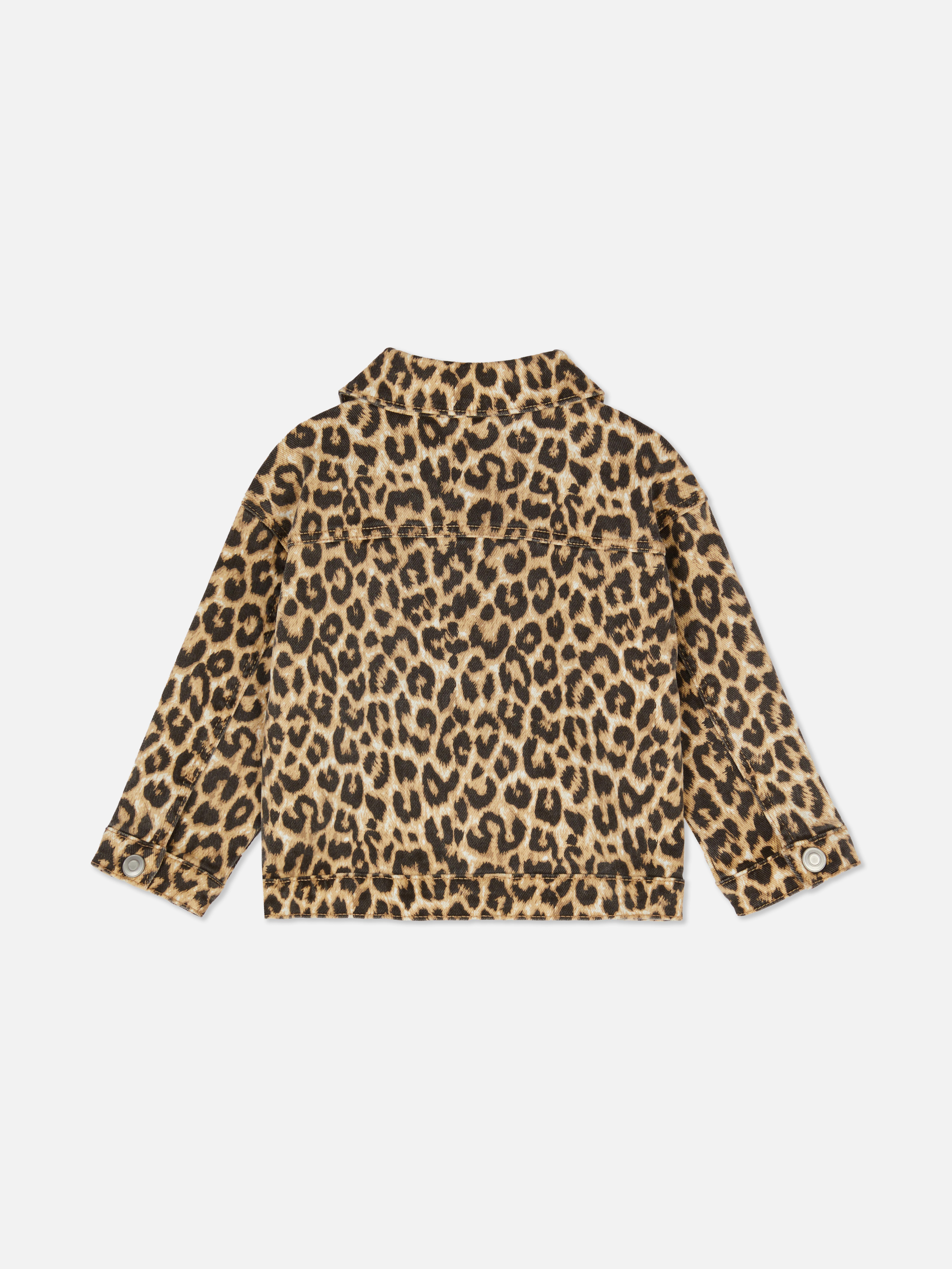 0–36 měsíců | Džínová bunda s leopardím potiskem