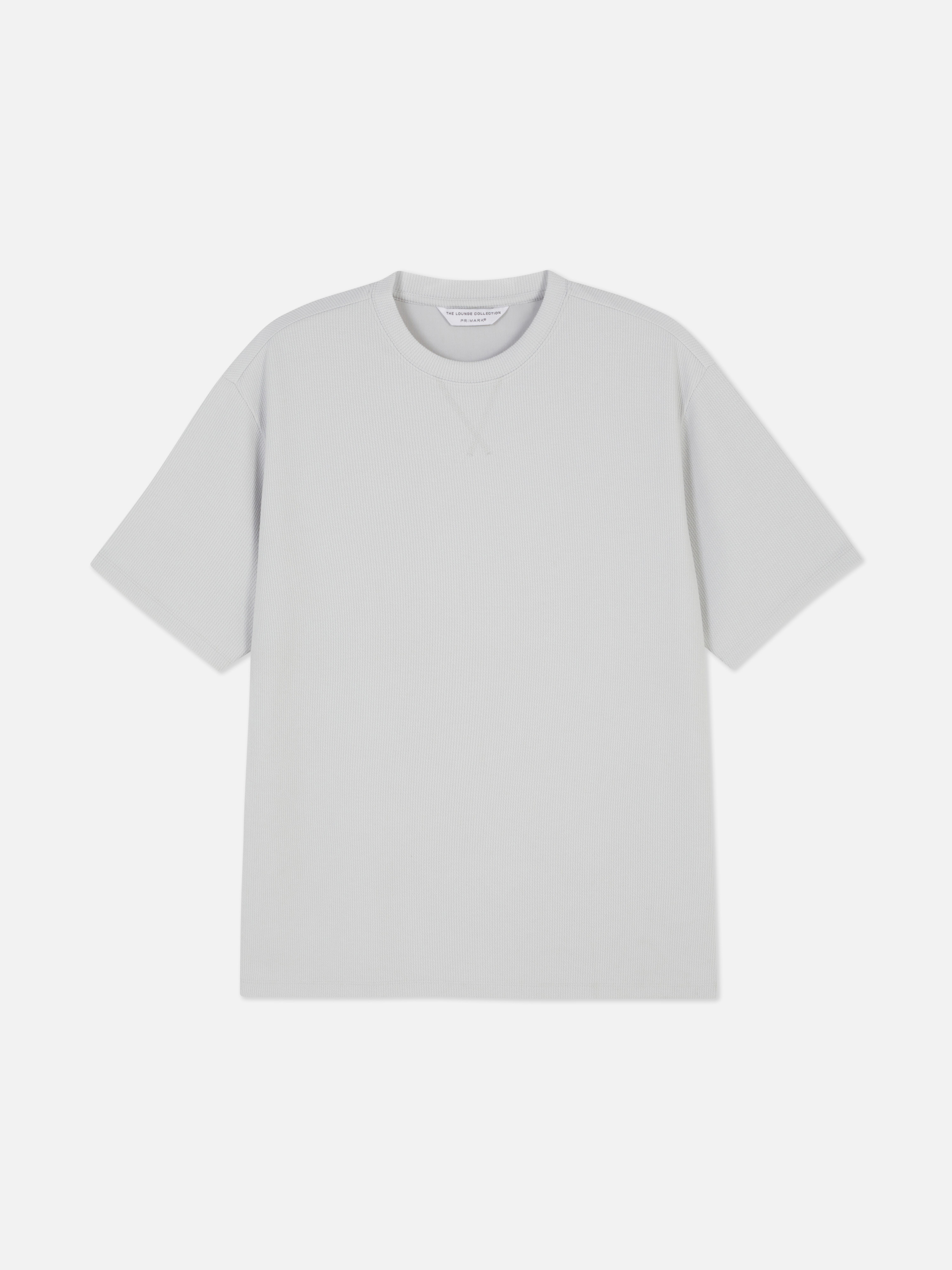 T-shirt met korte mouwen en textuur