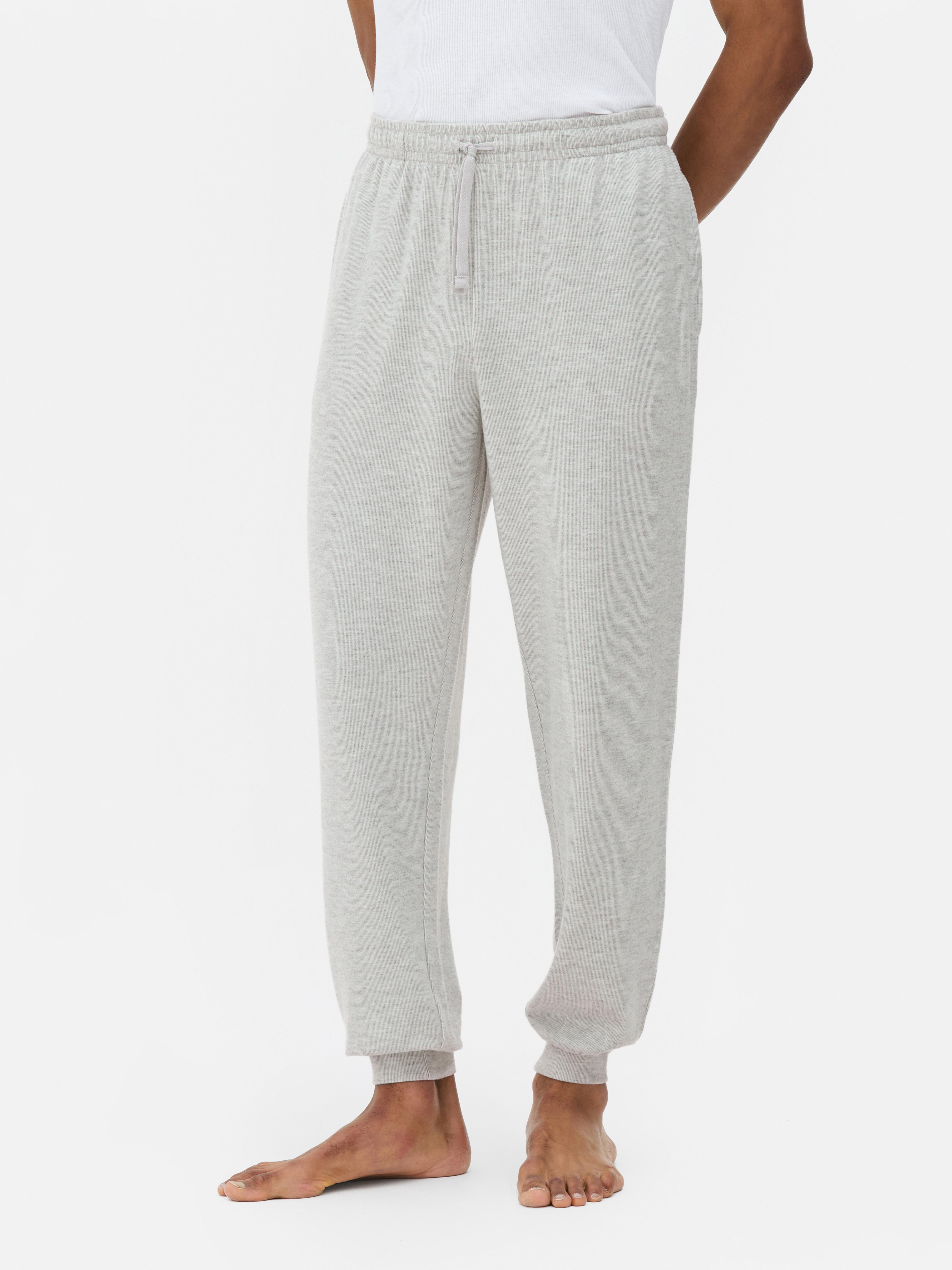 Joggingbroek met trekkoord en boorden