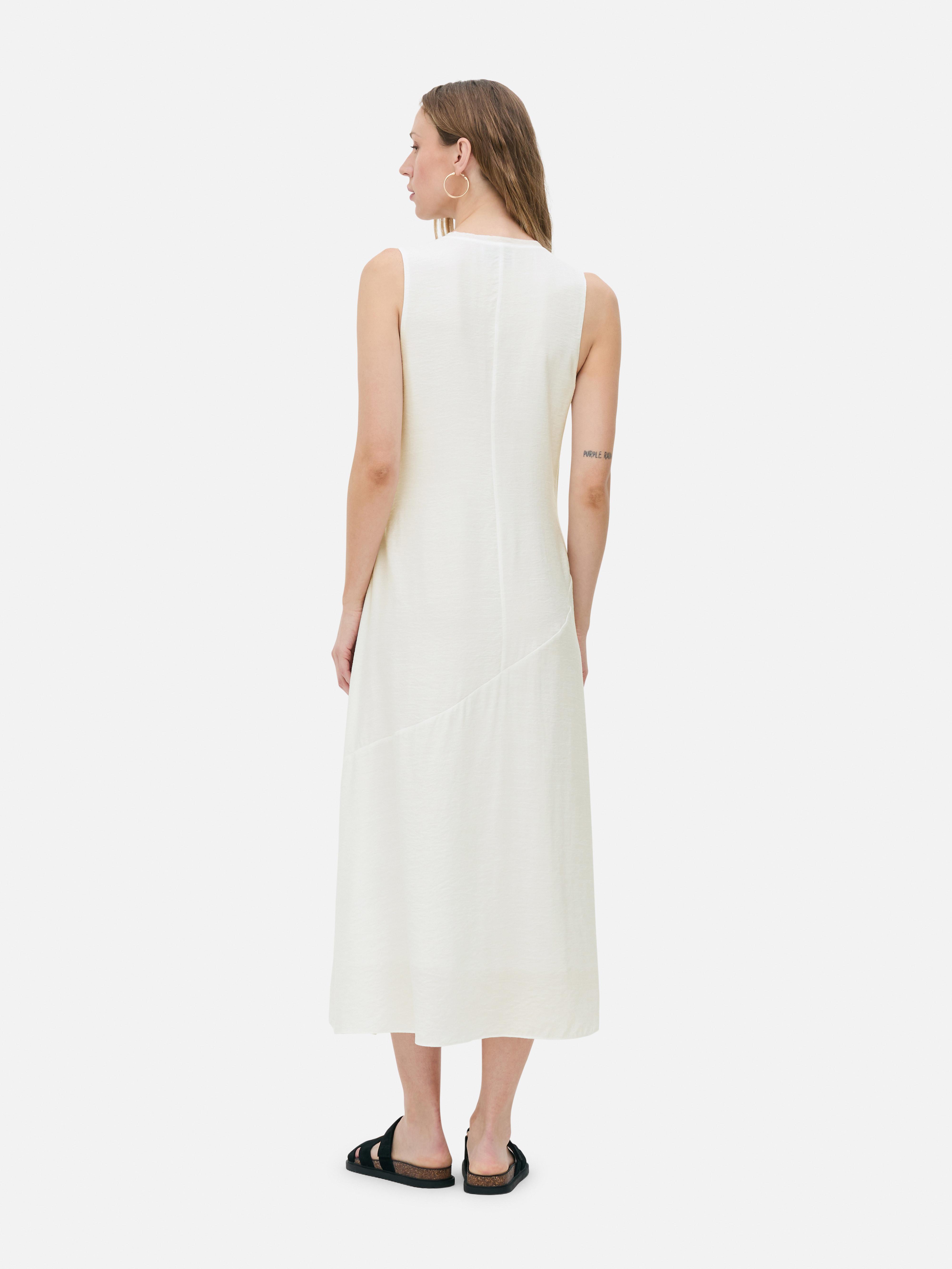 „The Edit“ Midikleid mit V-Ausschnitt