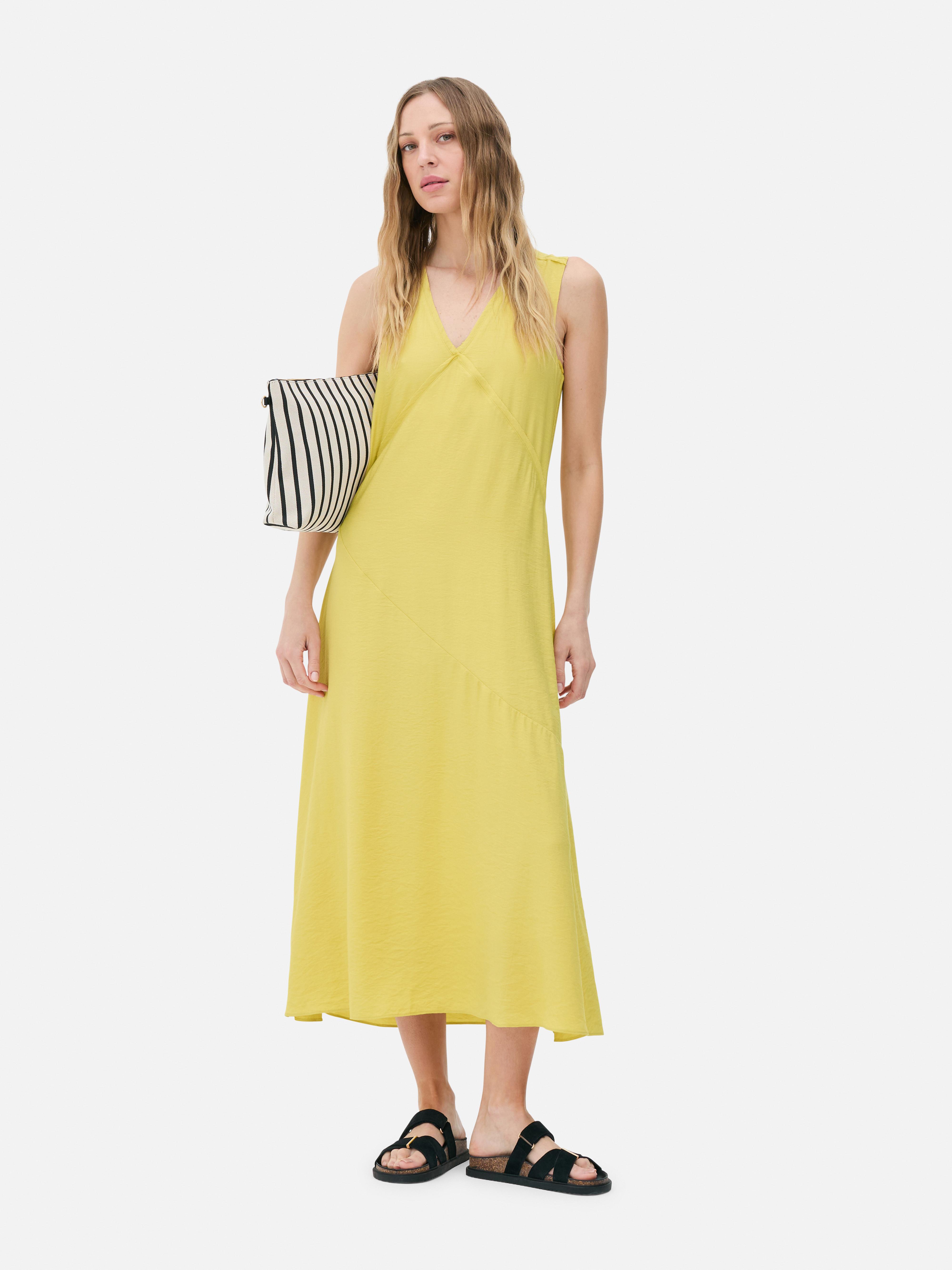 The Edit V-Neck Midi Dress