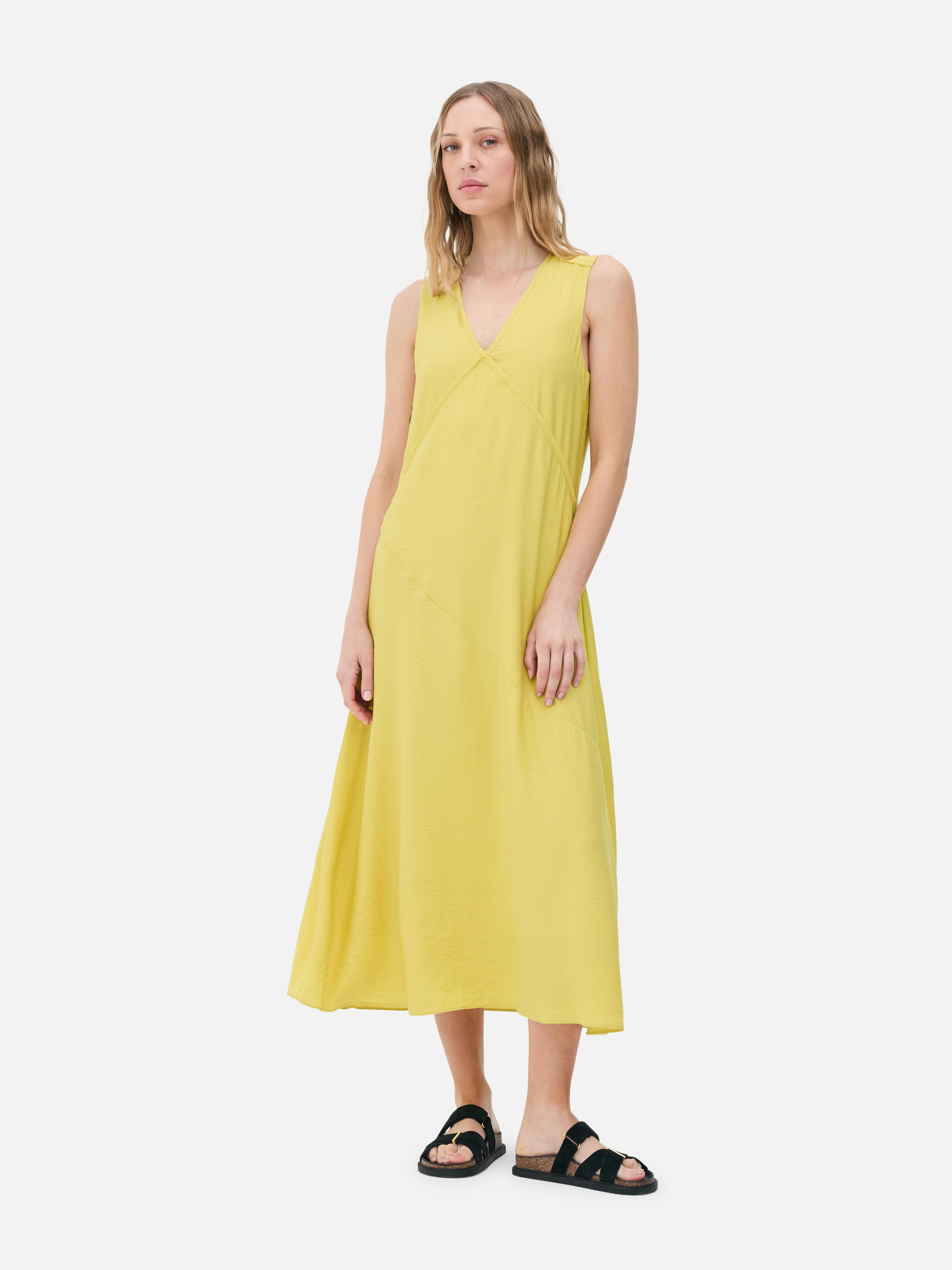 The Edit V-Neck Midi Dress