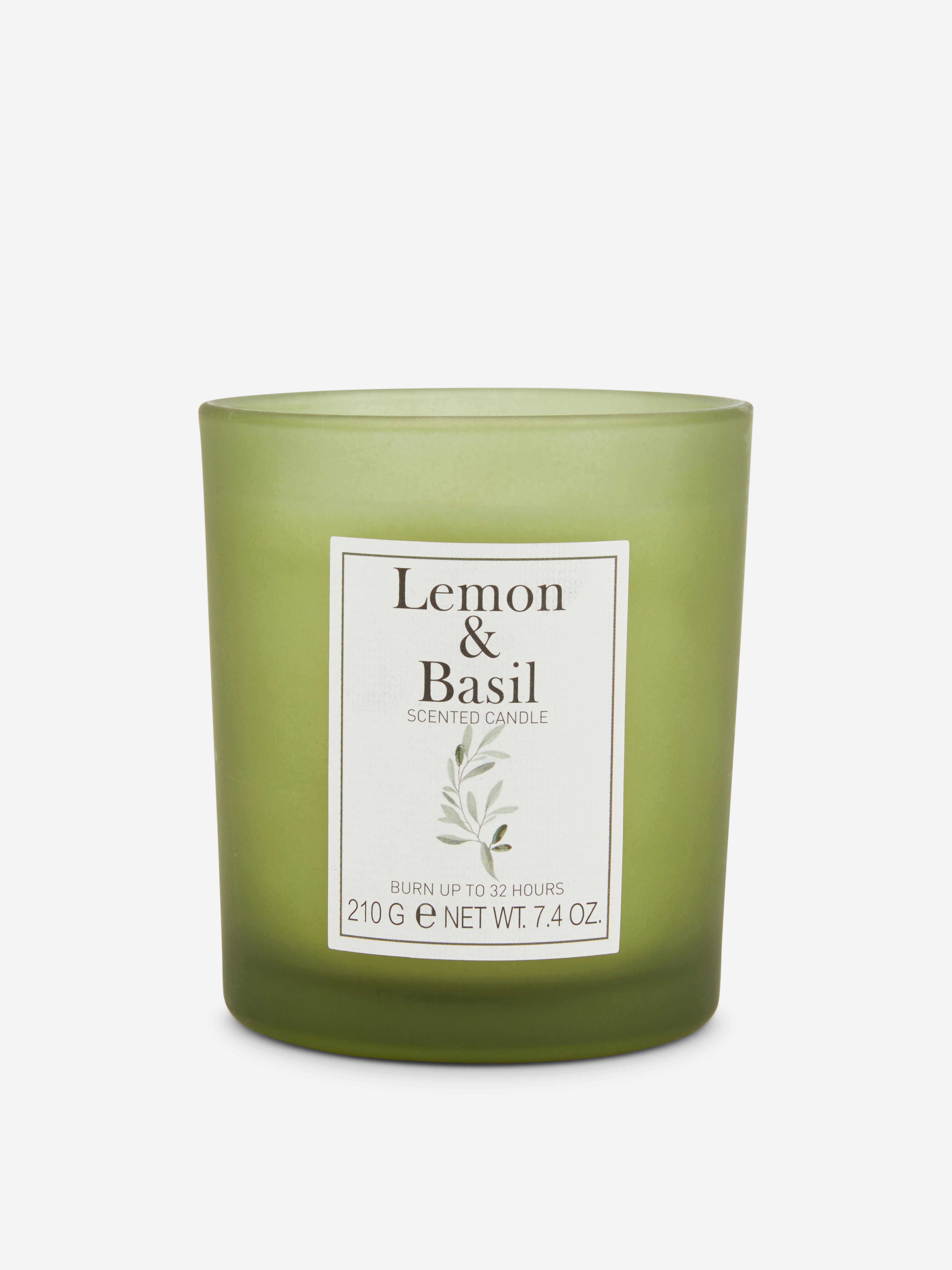 Bougie parfumée en pot en verre dépoli