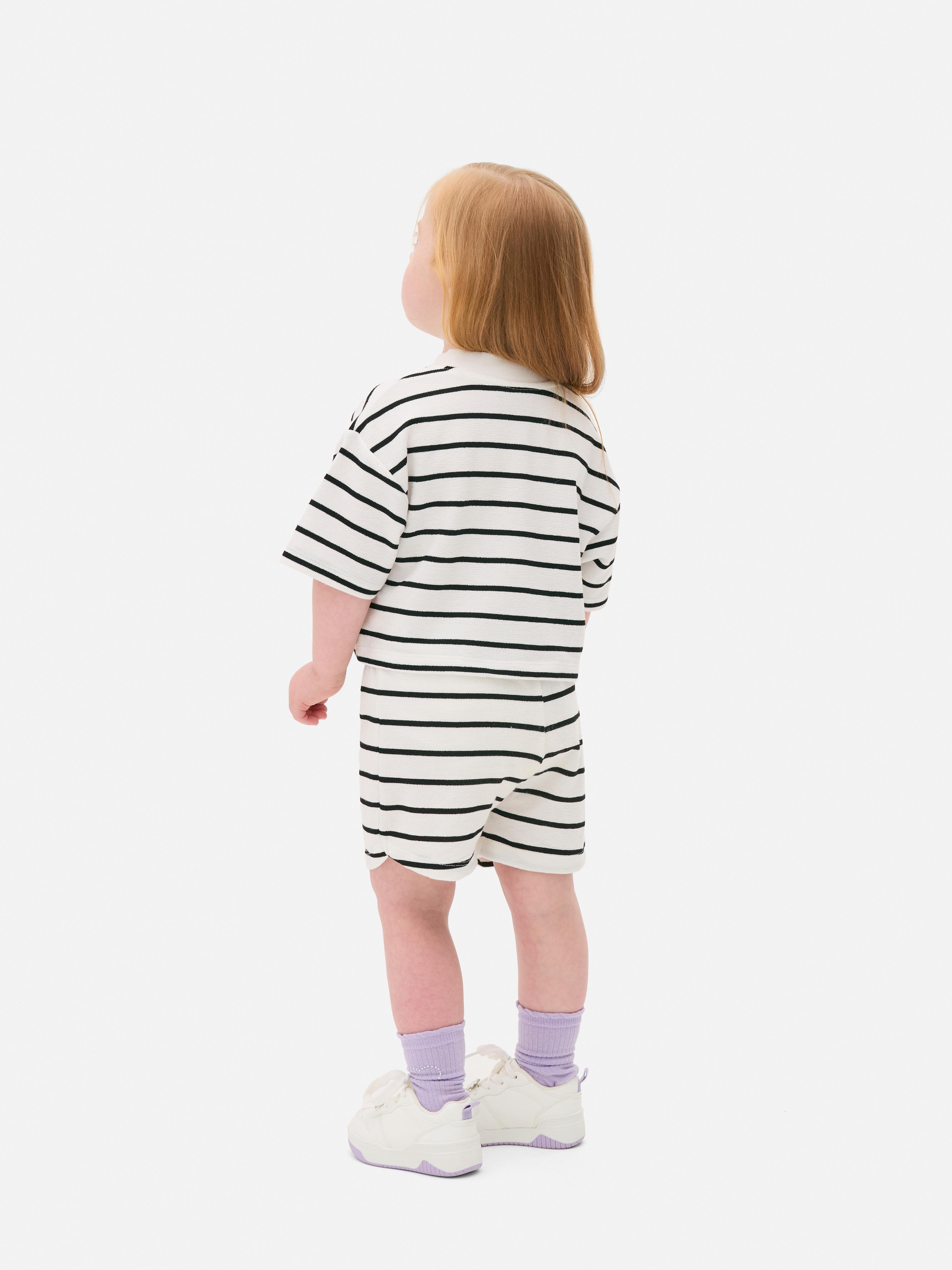 Striped T-Shirt and Shorts Set