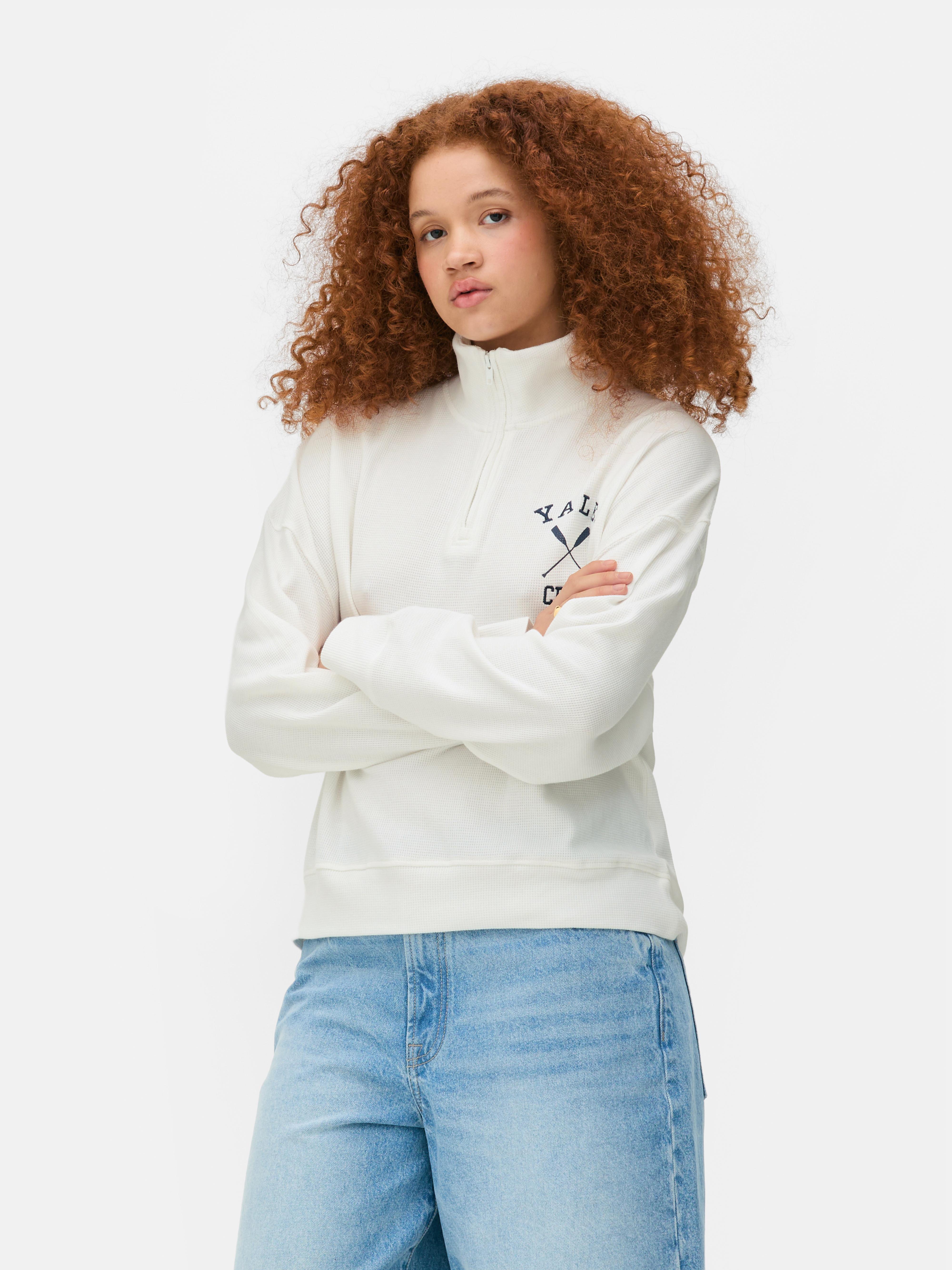 Yale Waffle Half Zip Jumper