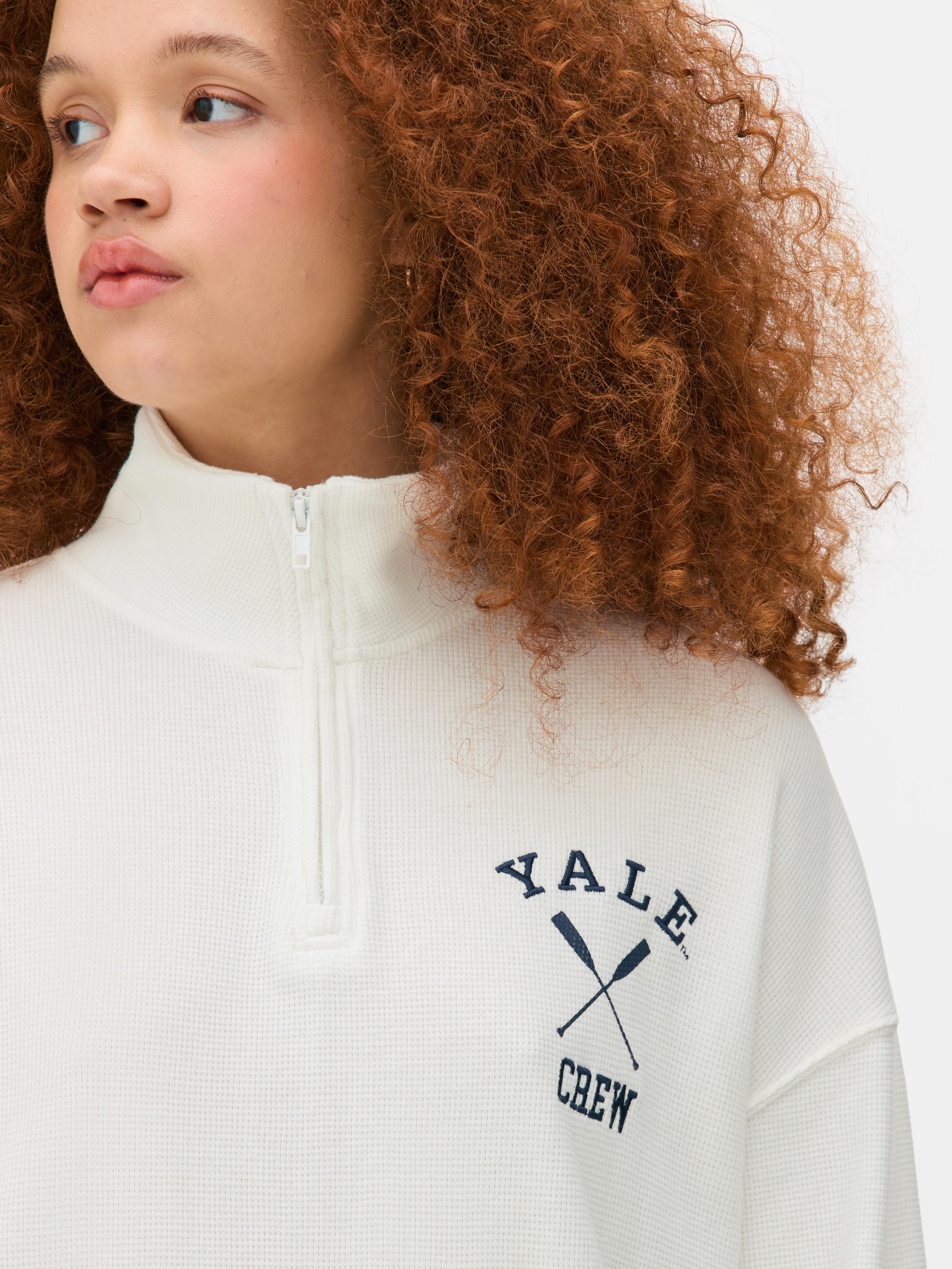 Yale Waffle Half Zip Jumper